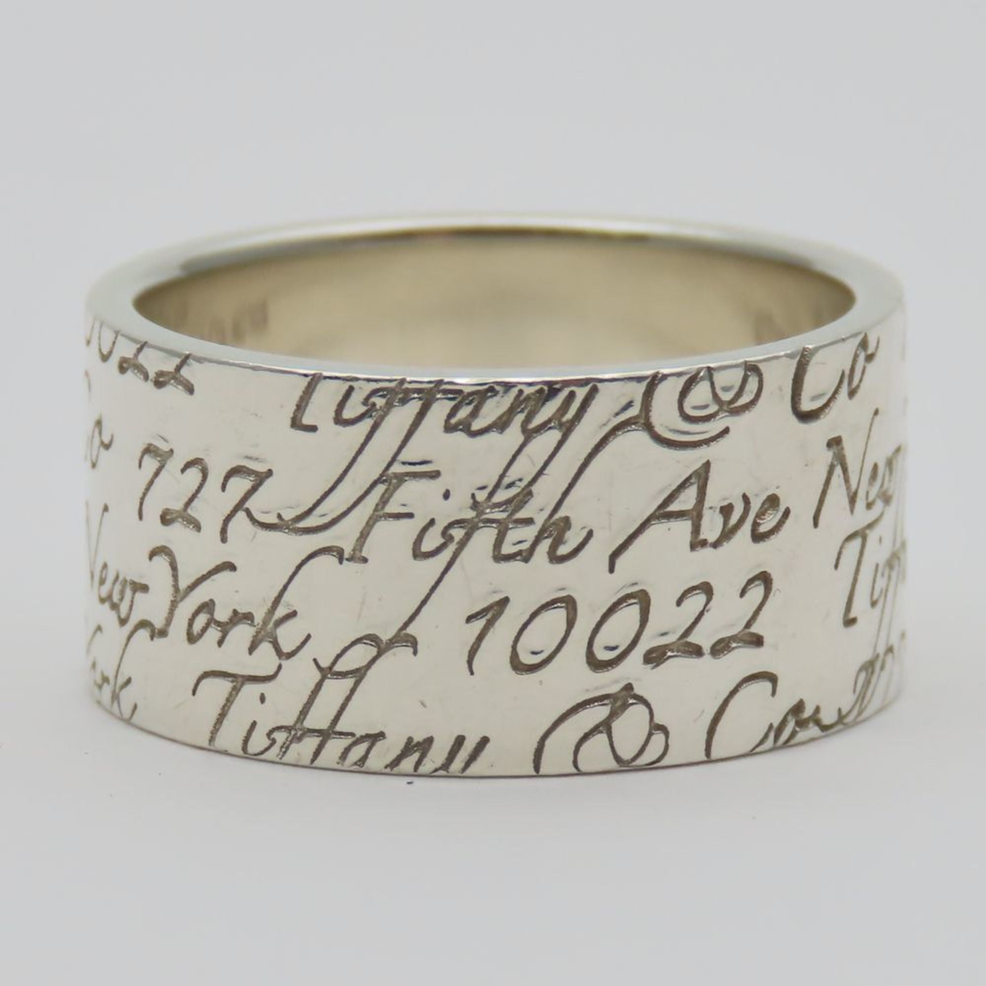 Tiffany Silver Silver 925 Band Ring (Pre-Owned)