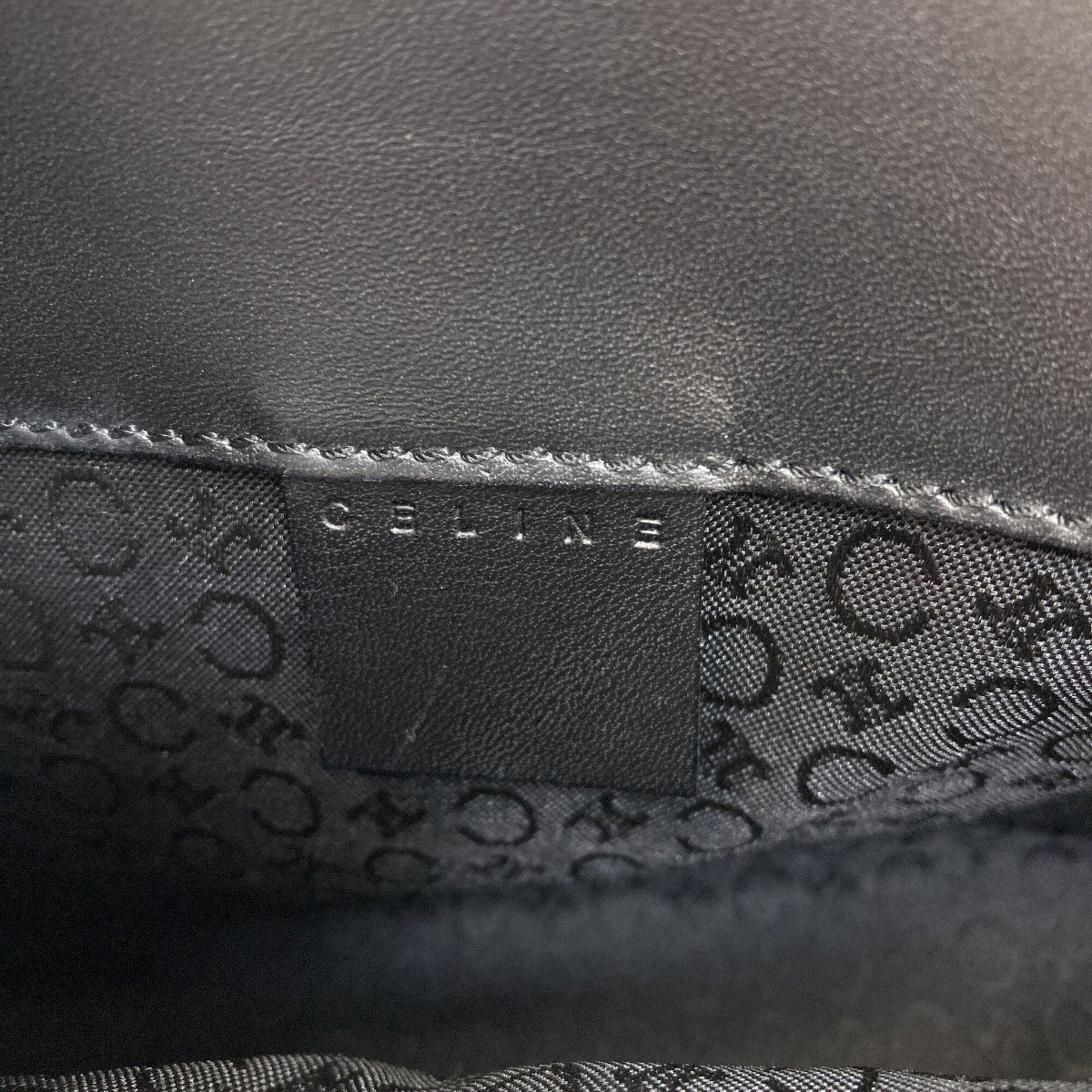 Celine Macadam Black Canvas Handbag (Pre-Owned)