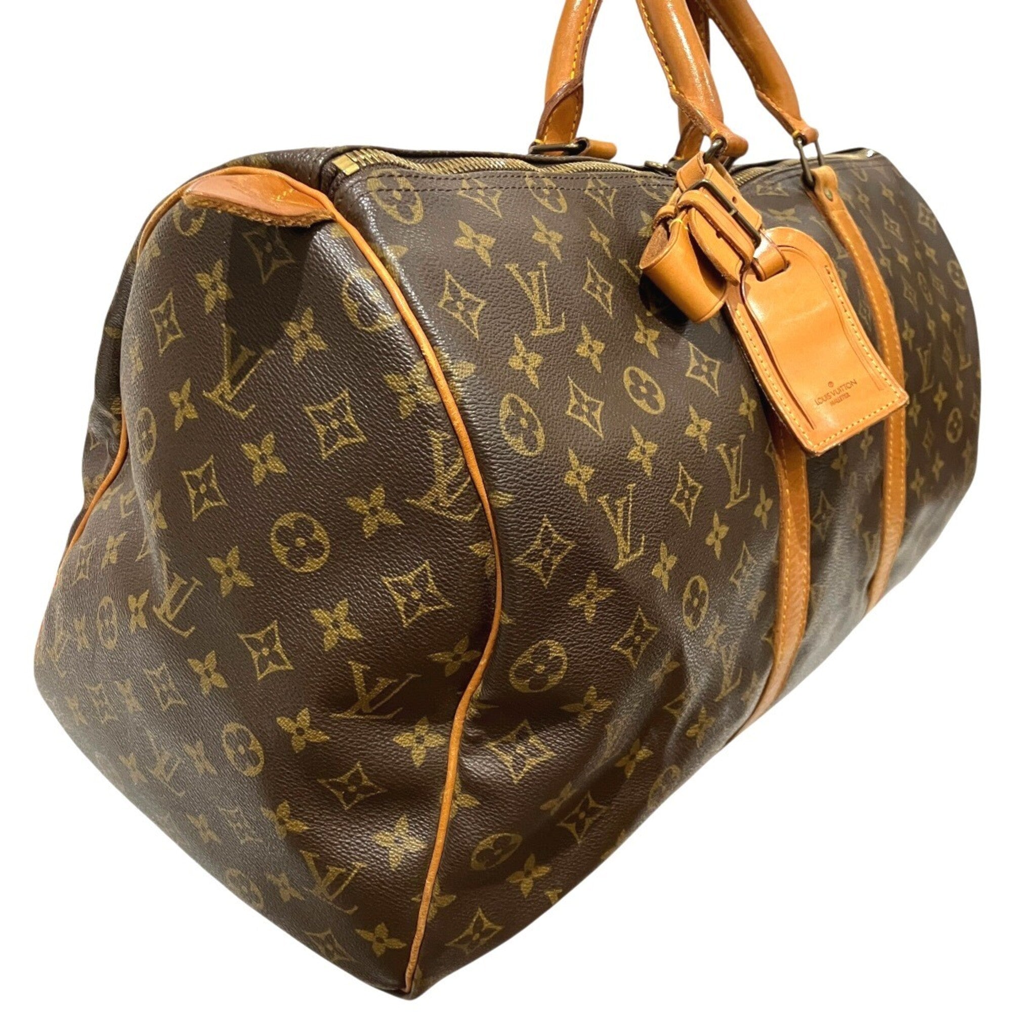 Louis Vuitton Brown Galle Monogram Monogram Boston Bag (Pre-Owned)