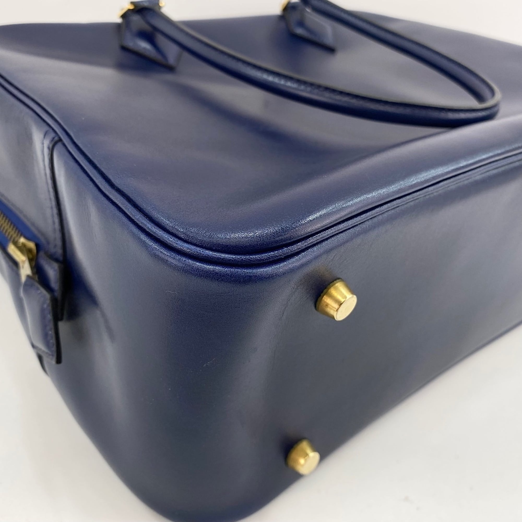 Hermes Plume Navy Handbag (Pre-Owned)