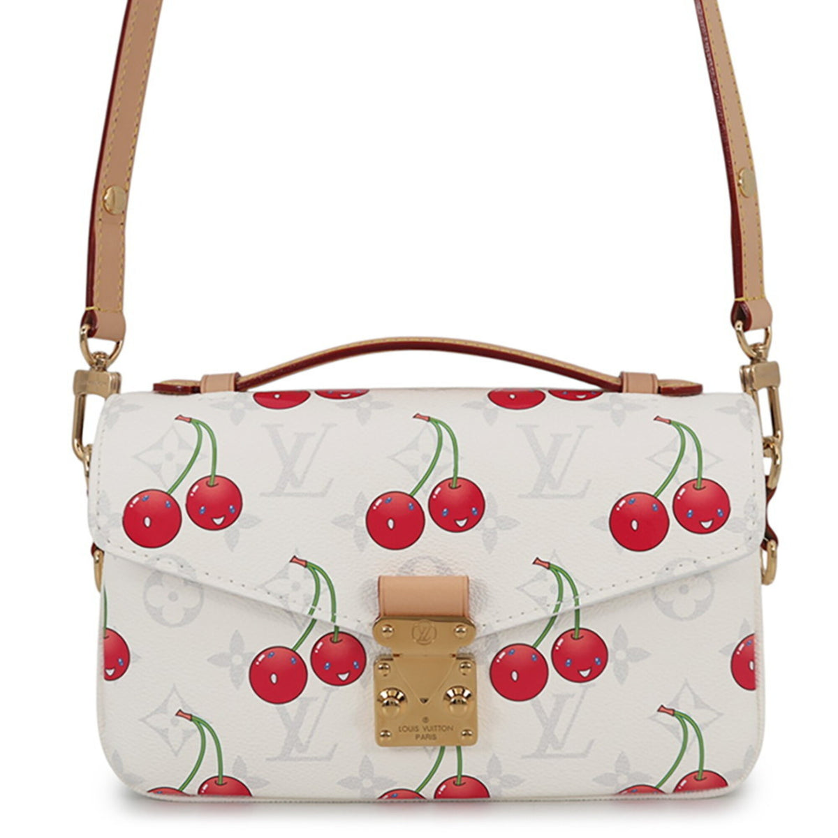 Louis Vuitton Monogram Cherry Monogram Cherry White Handbag Shoulder Bag (Pre-Owned)