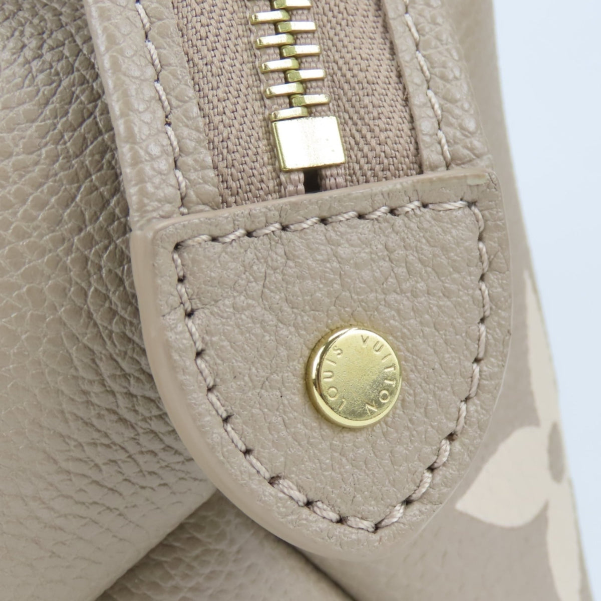 Louis Vuitton Monogram Empreinte Beige Bicolor Ivory Tourterelle Monogram Empreinte Handbag (Pre-Owned)