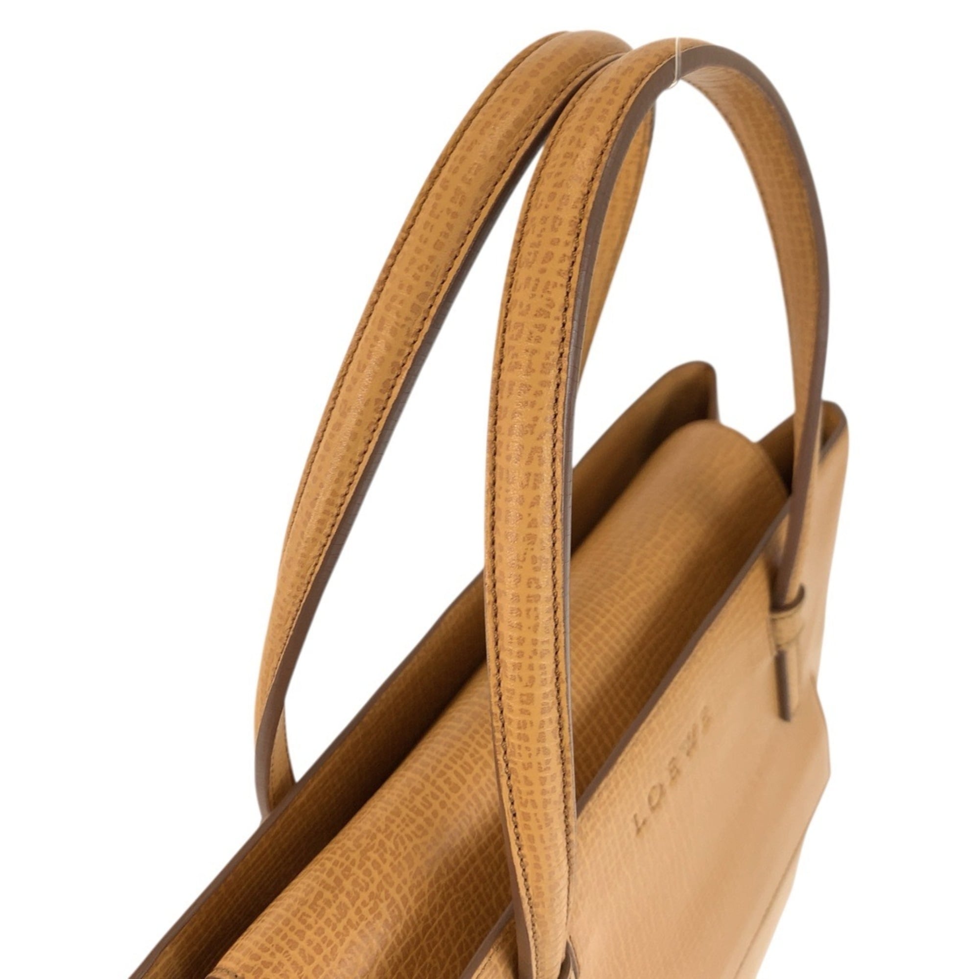 Loewe Beige Leather Handbag Tote Bag (Pre-Owned)