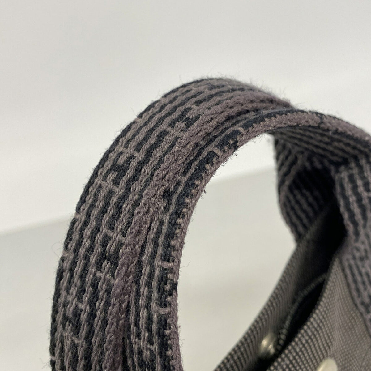 Hermes Gray Nylon Tote Bag (Pre-Owned)