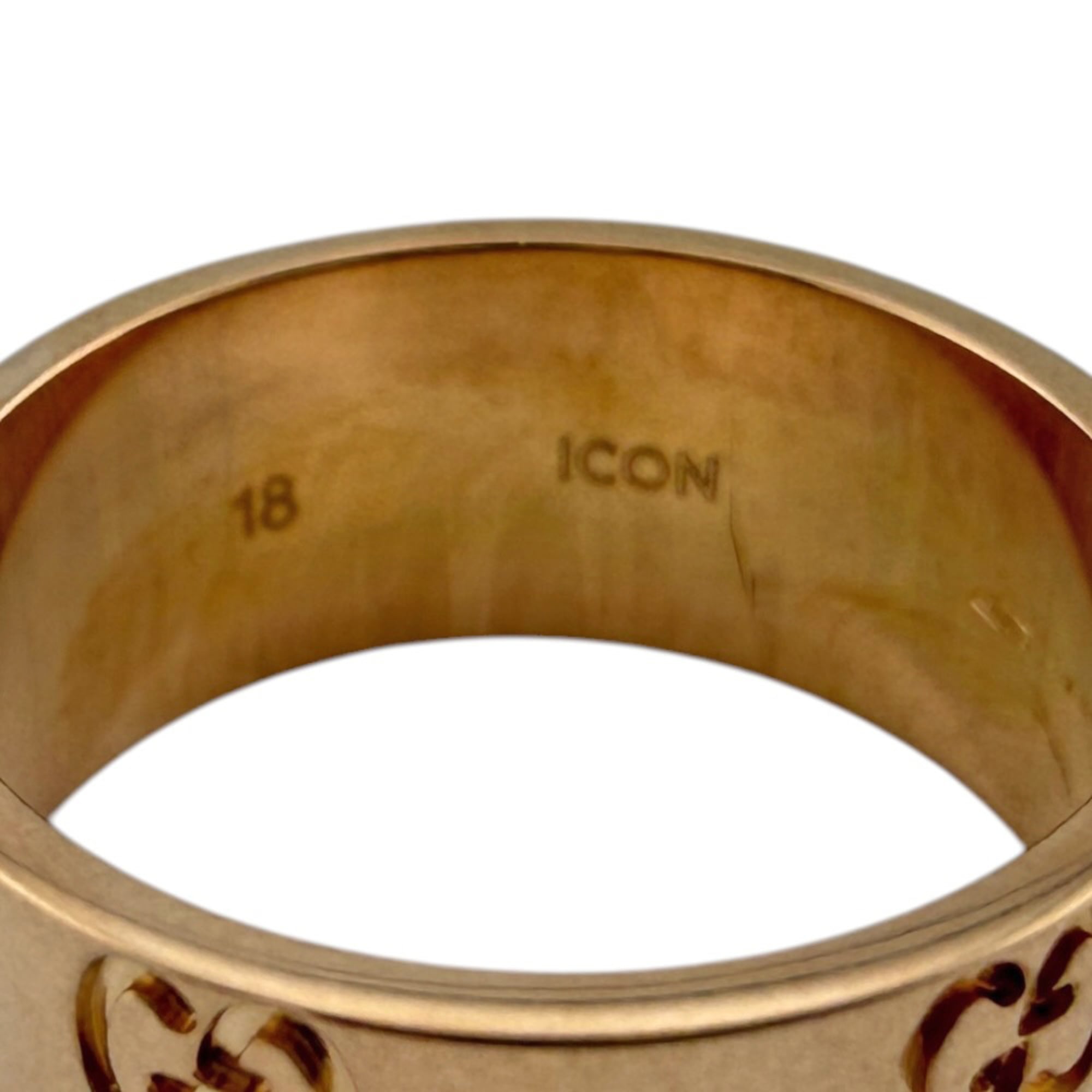 Gucci Gold Pink Gold (18K) Band Ring (Pre-Owned)