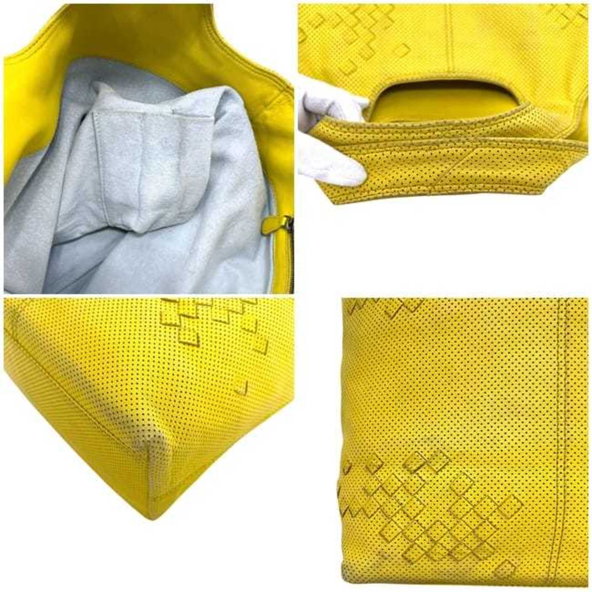 Bottega Veneta Yellow Intrecciato Tote Bag (Pre-Owned)