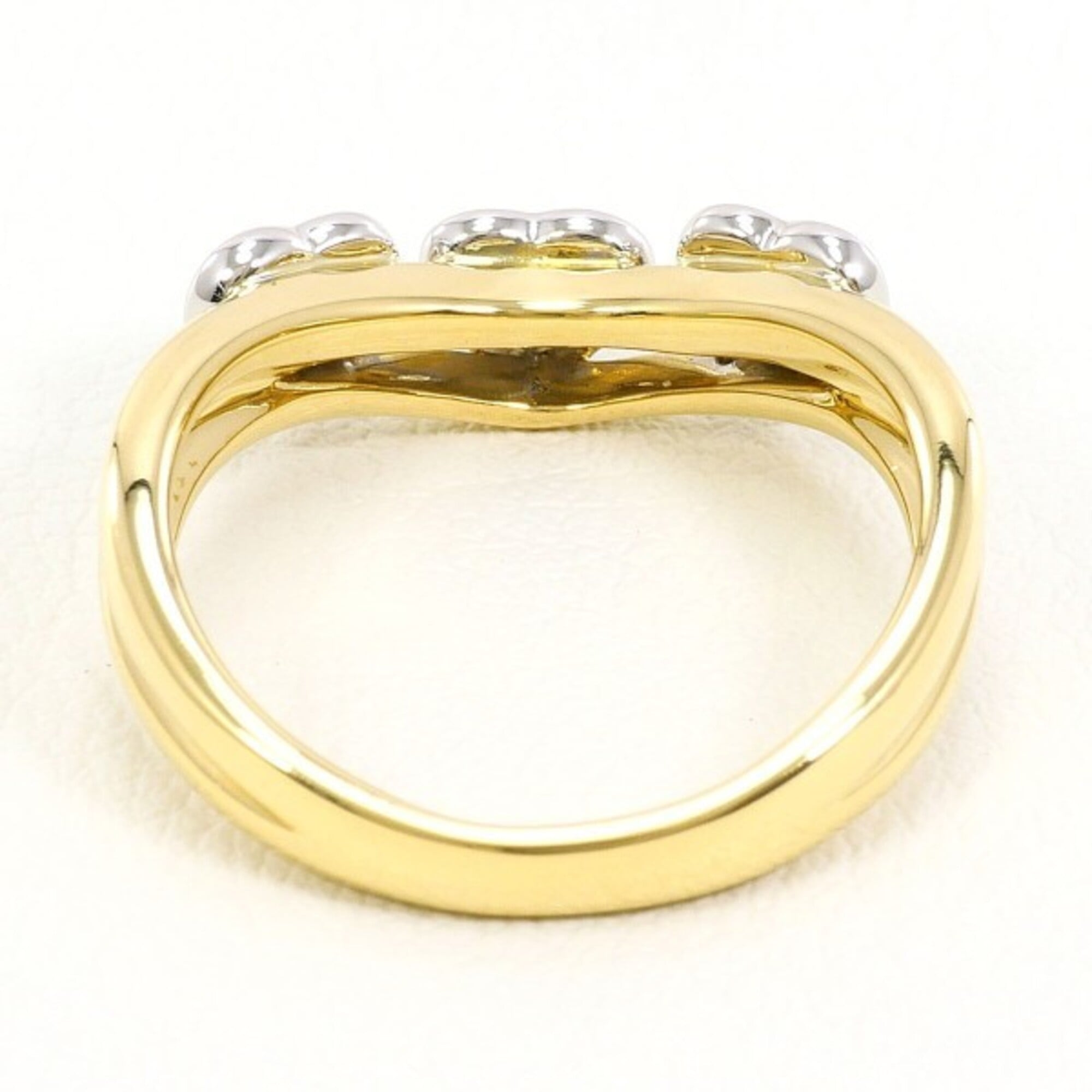 Unbranded Platinum Yellow Gold Yellow Gold (18K) Platinum 900 Band Ring (Pre-Owned)