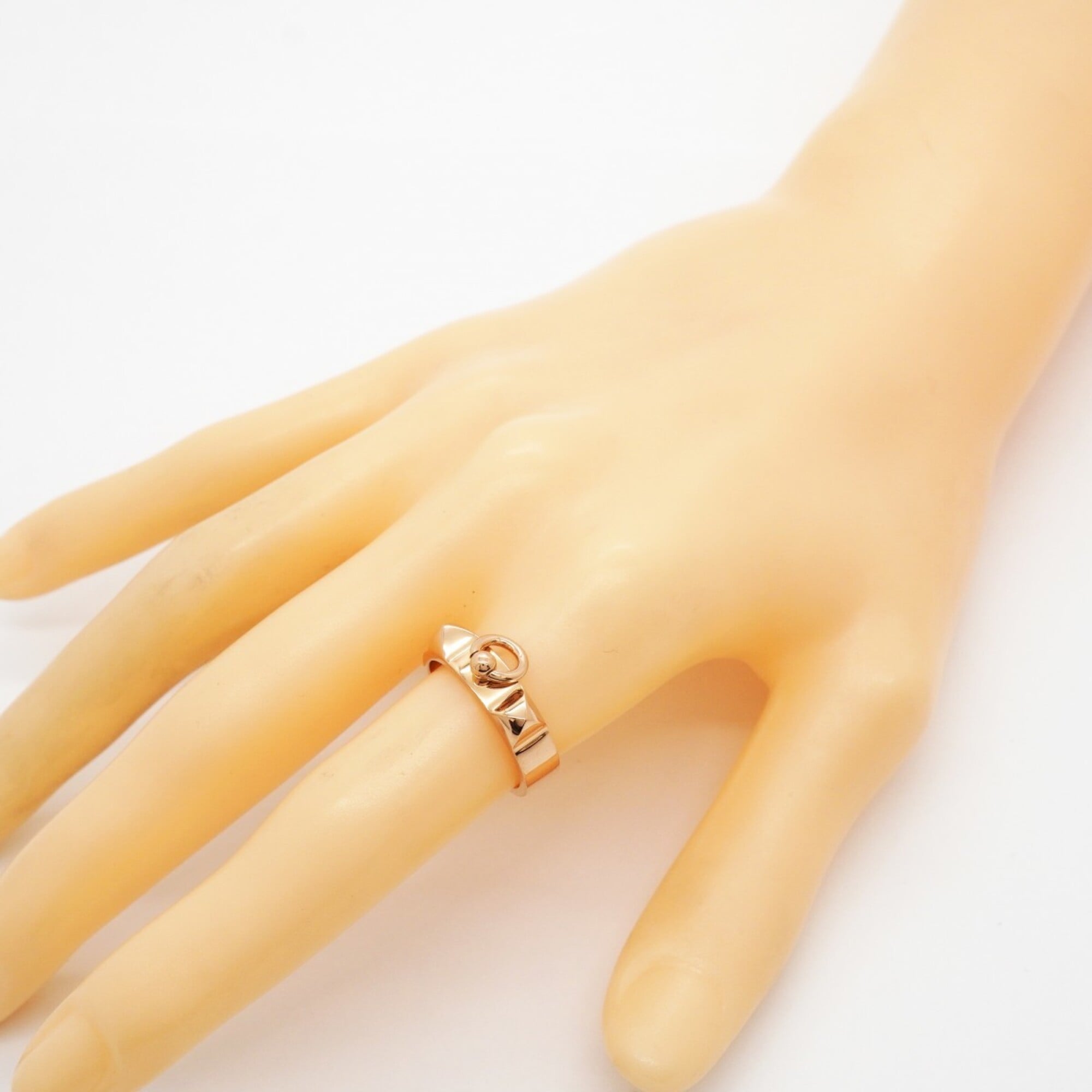Hermes Pink Gold (18K) Band Ring (Pre-Owned)