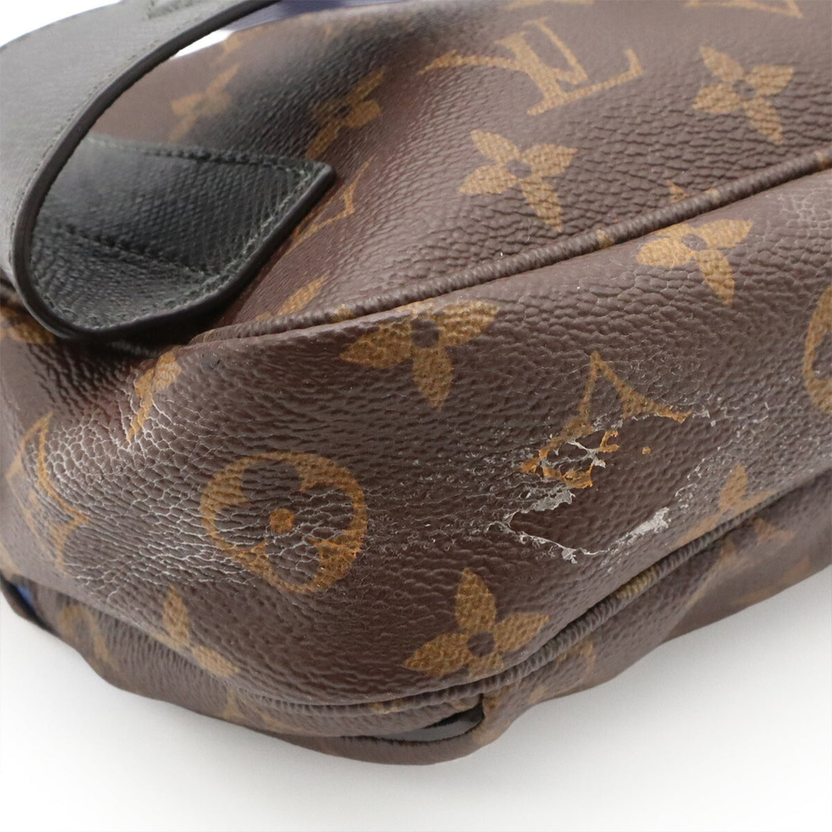 Louis Vuitton Blue Brown Monogram Shoulder Bag Sling Bag (Pre-Owned)