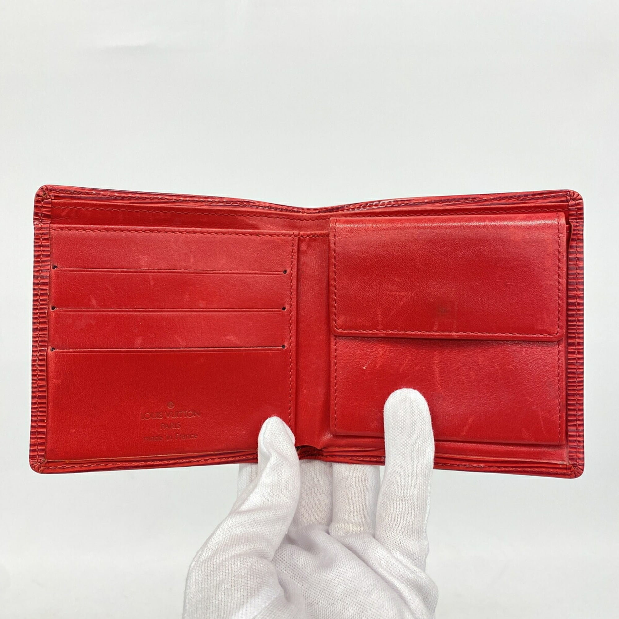 Louis Vuitton Castilian Red Wallet (Bi-Fold) (Pre-Owned)