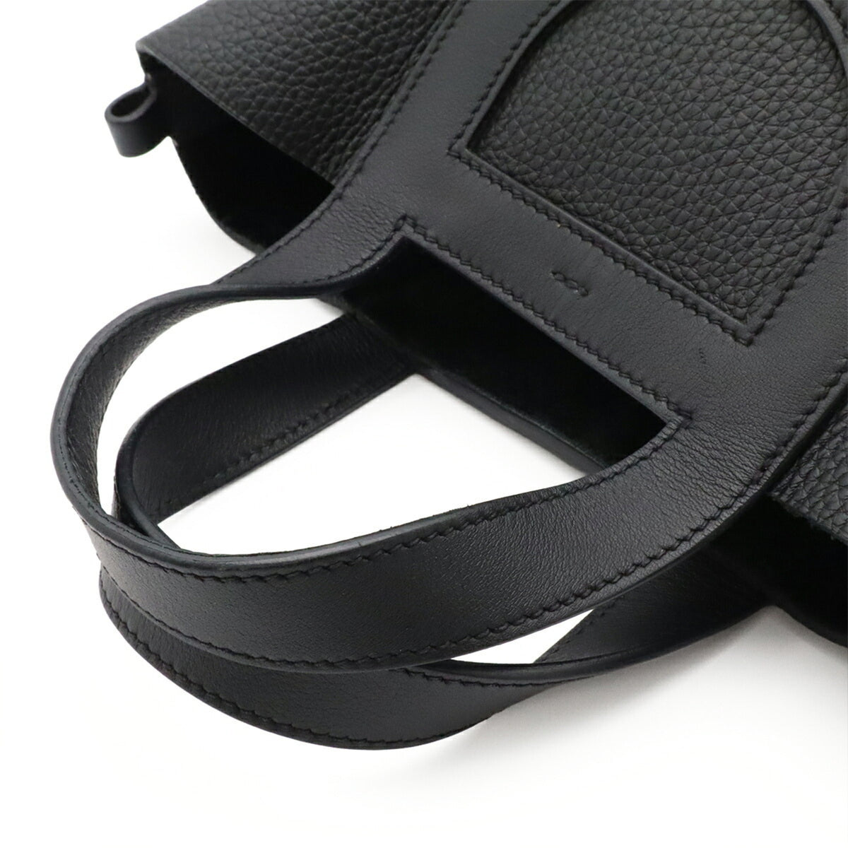 Hermes Black Togo Leather Handbag Tote Bag (Pre-Owned)
