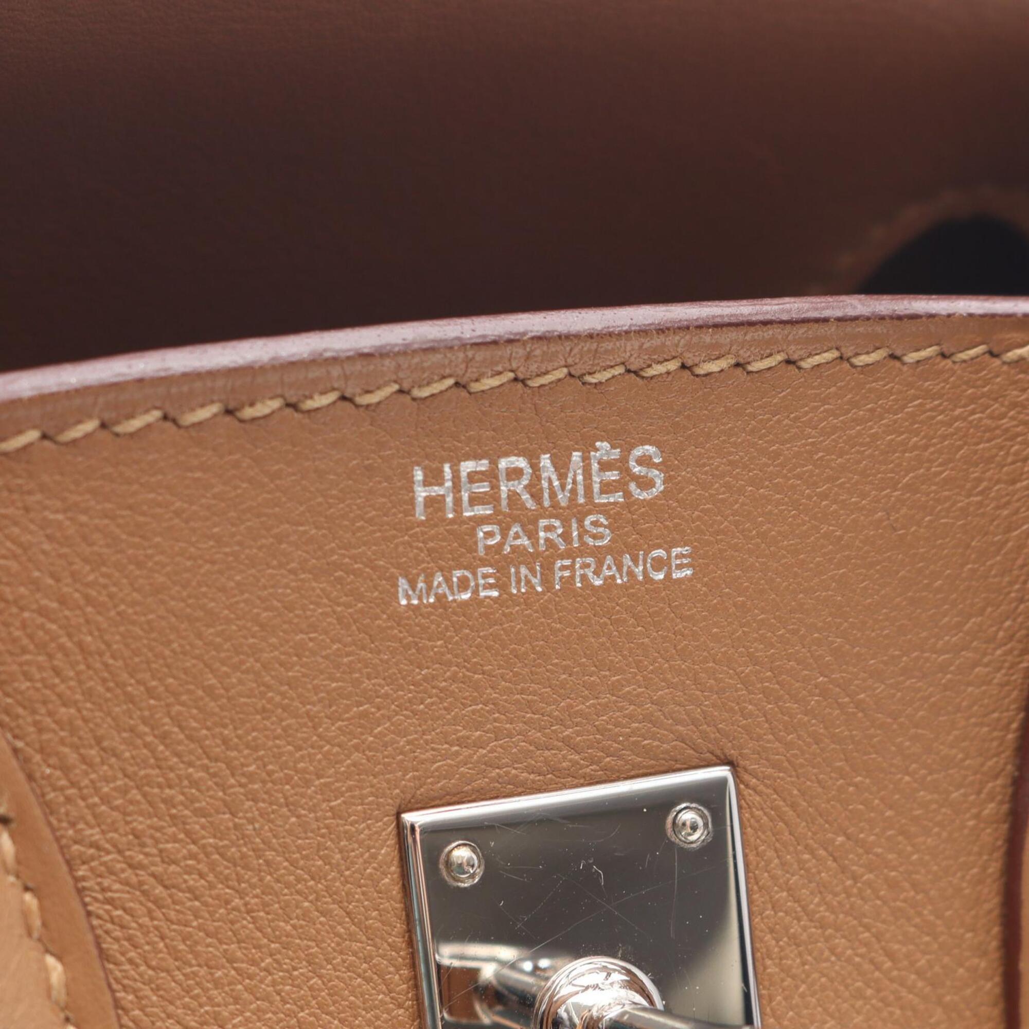Hermes Brown Swift Leather Handbag (Pre-Owned)