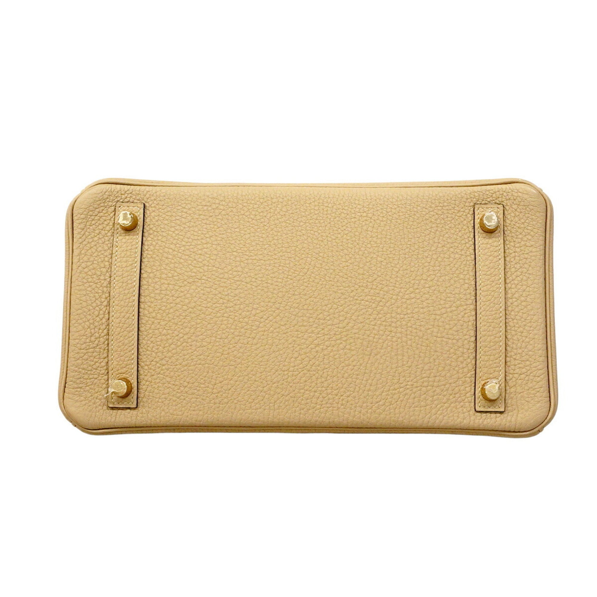 Hermes Beige Togo Leather Handbag (Pre-Owned)
