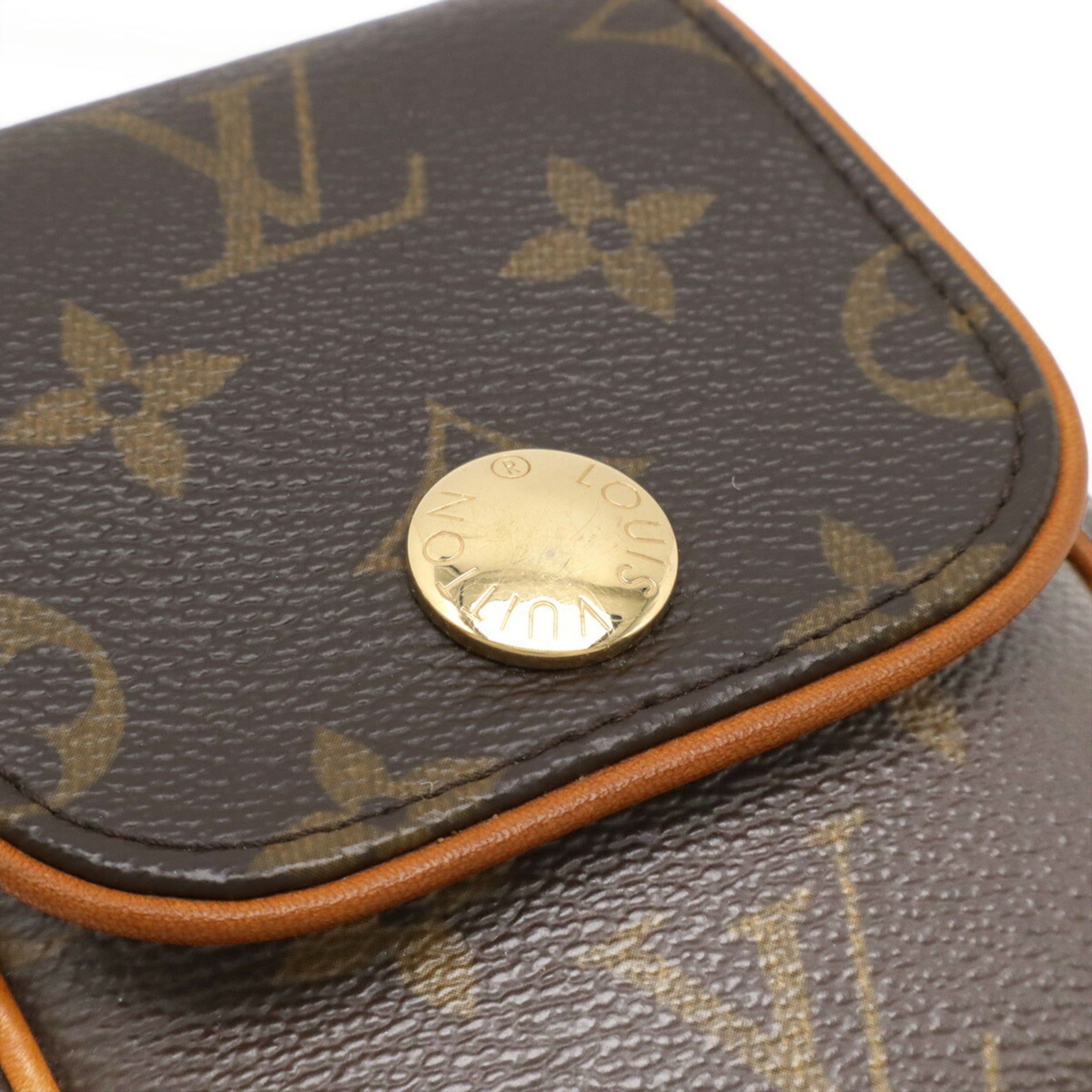 Louis Vuitton Brown Monogram Pochette Pouch Shoulder Bag (Pre-Owned)