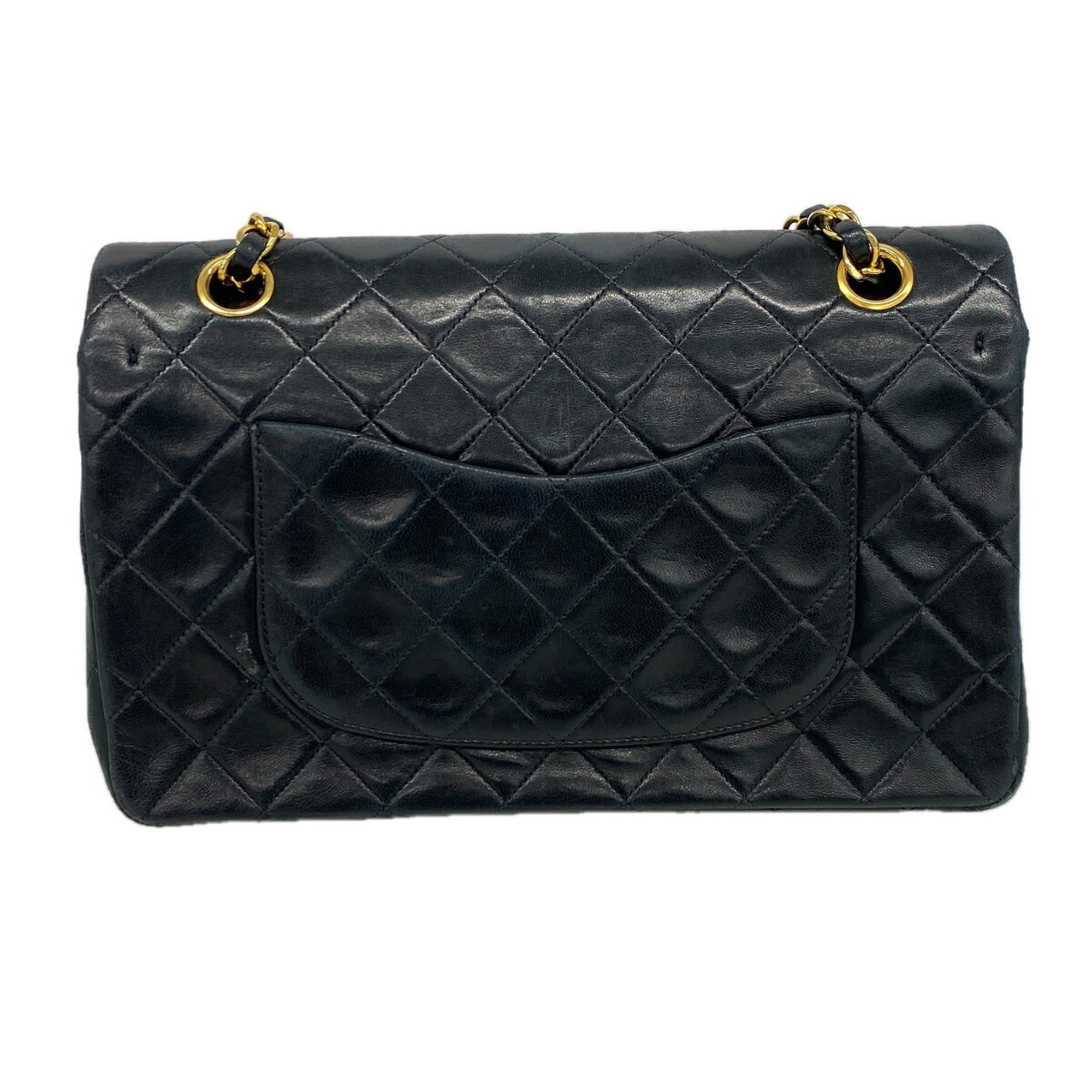 Chanel Black Leather Shoulder Bag (Pre-Owned)