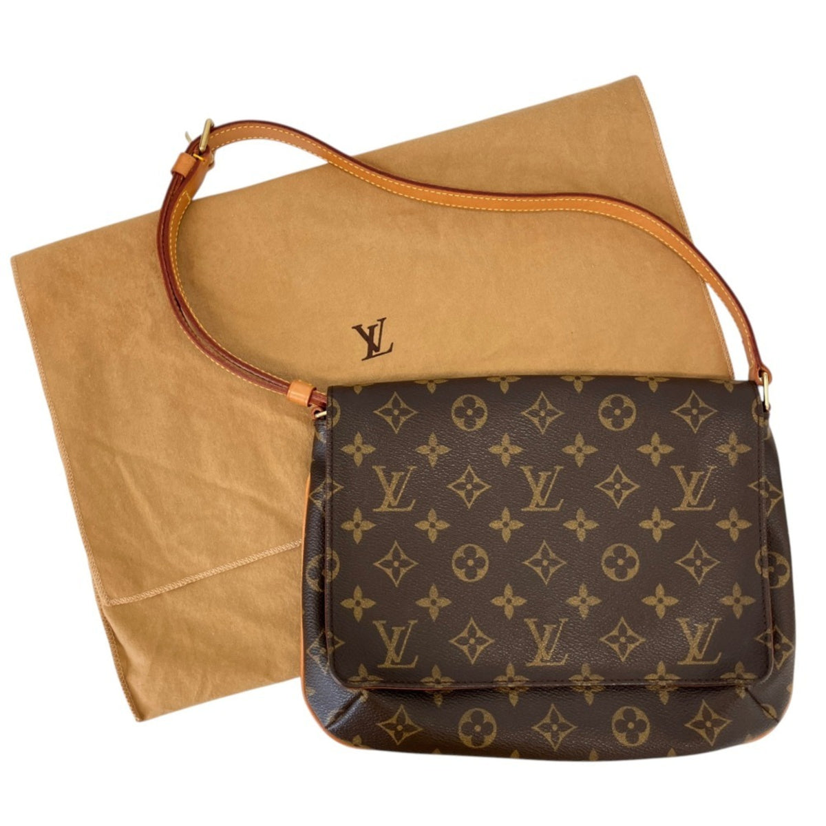 Louis Vuitton Brown Monogram Shoulder Bag (Pre-Owned)