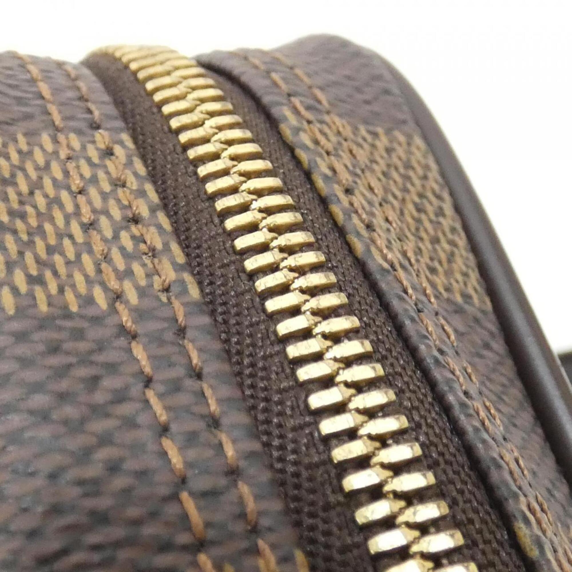 Louis Vuitton Ebene Coated Canvas Handbag Pouch (Pre-Owned)