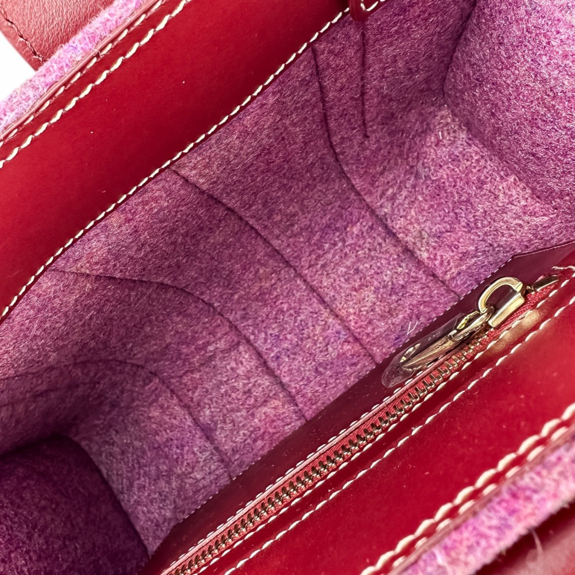 Chloé Red Color Felt Shoulder Bag (Pre-Owned)