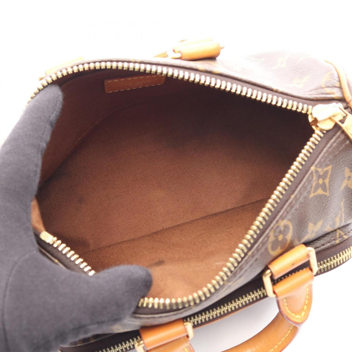 Louis Vuitton Brown Pvc Coated Canvas Leather Handbag (Pre-Owned)