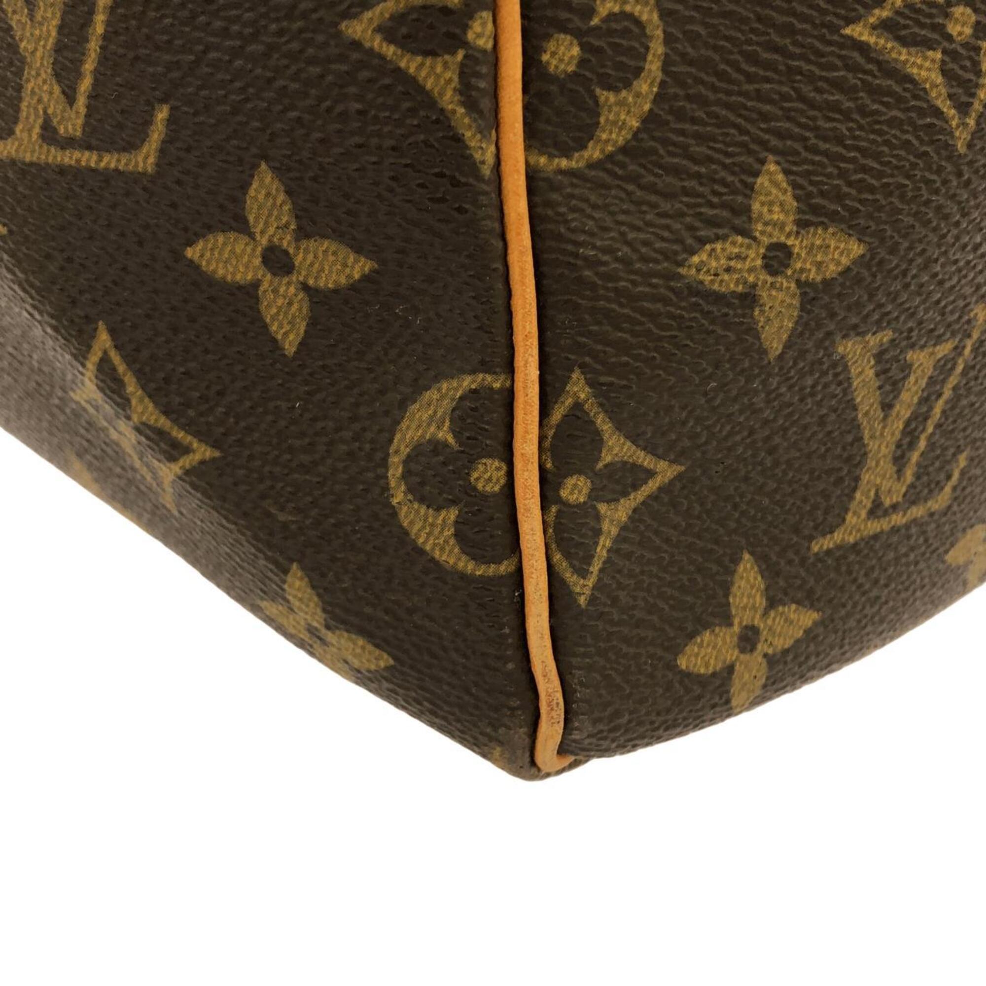 Louis Vuitton Monogram Marron Coated Canvas Boston Bag (Pre-Owned)