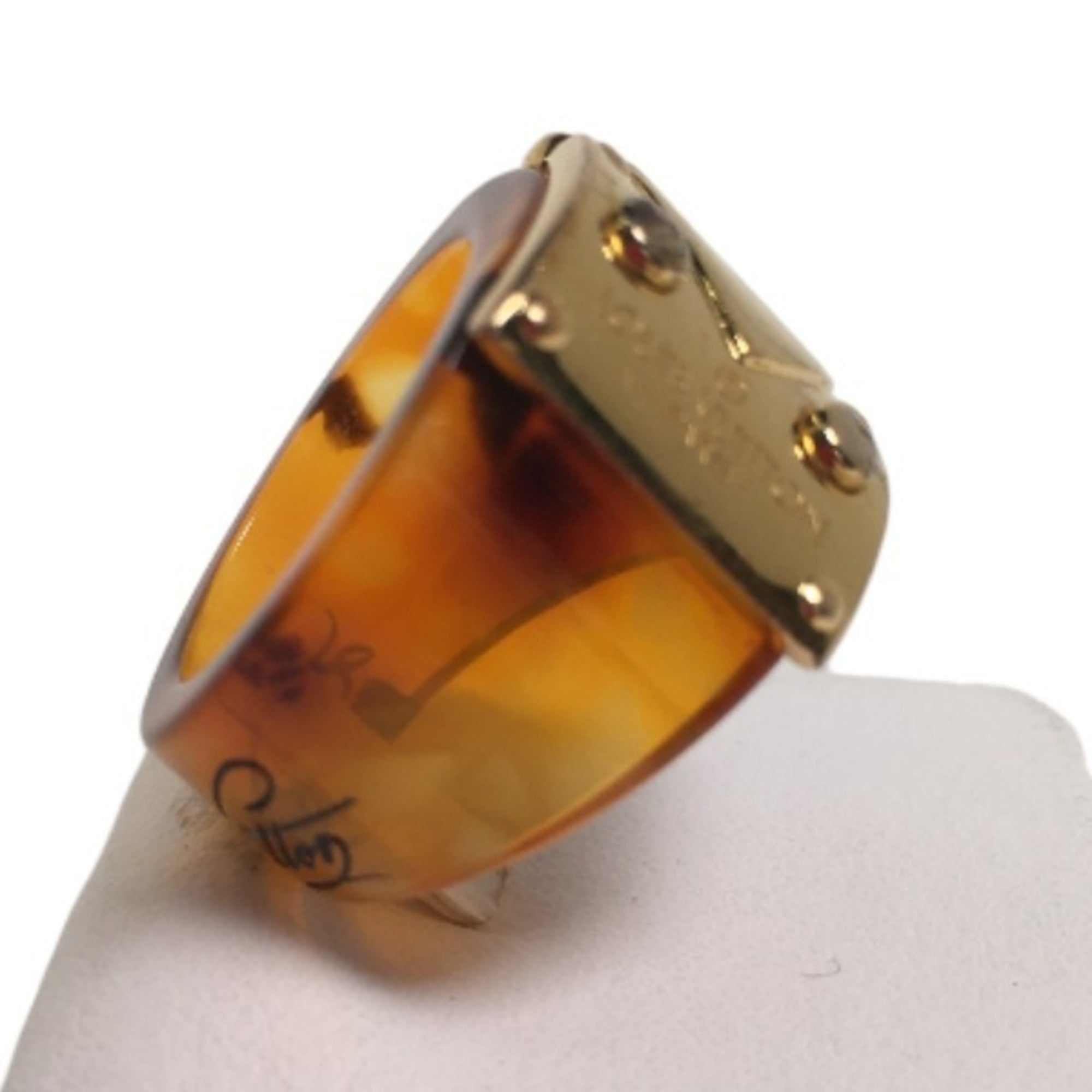 Louis Vuitton Metal Plastic Band Ring (Pre-Owned)