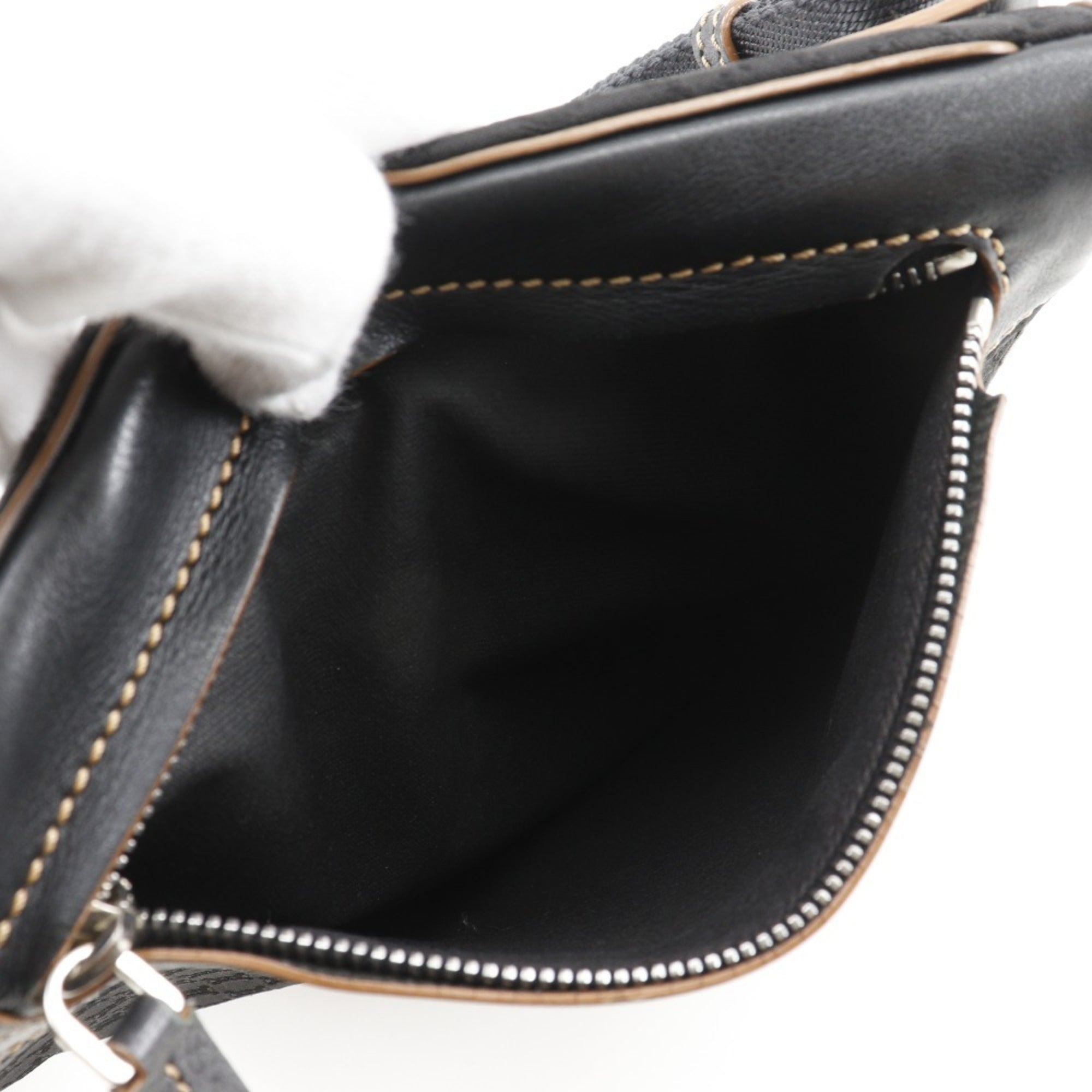 Celine Black Nylon Canvas Shoulder Bag (Pre-Owned)