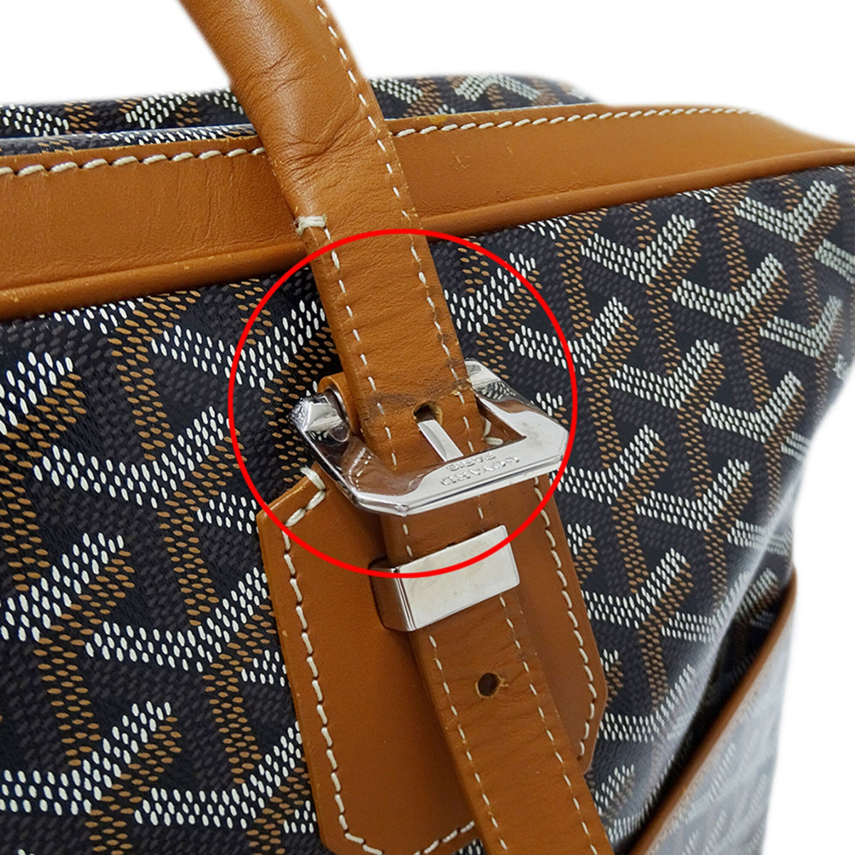 Goyard Black Coated Canvas Briefcase Handbag (Pre-Owned)