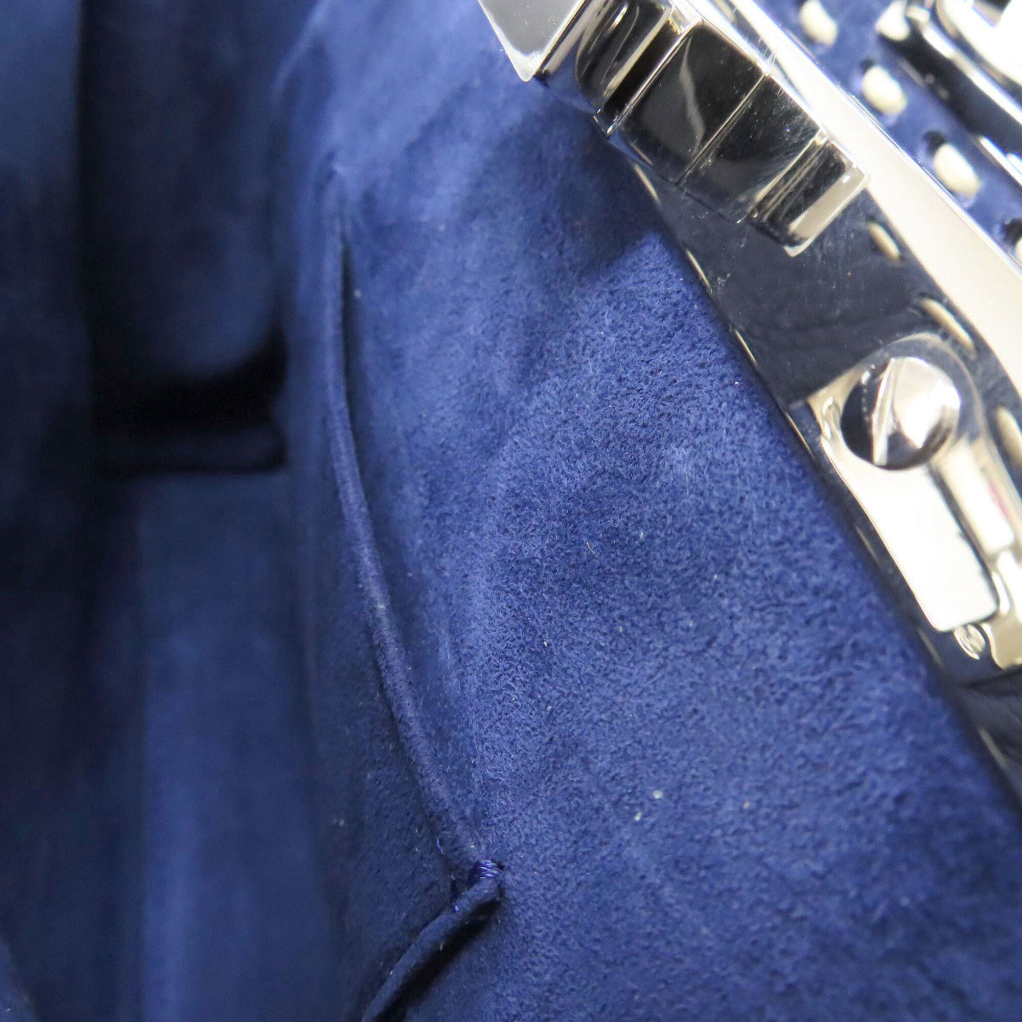 Fendi Blue Leather Handbag (Pre-Owned)
