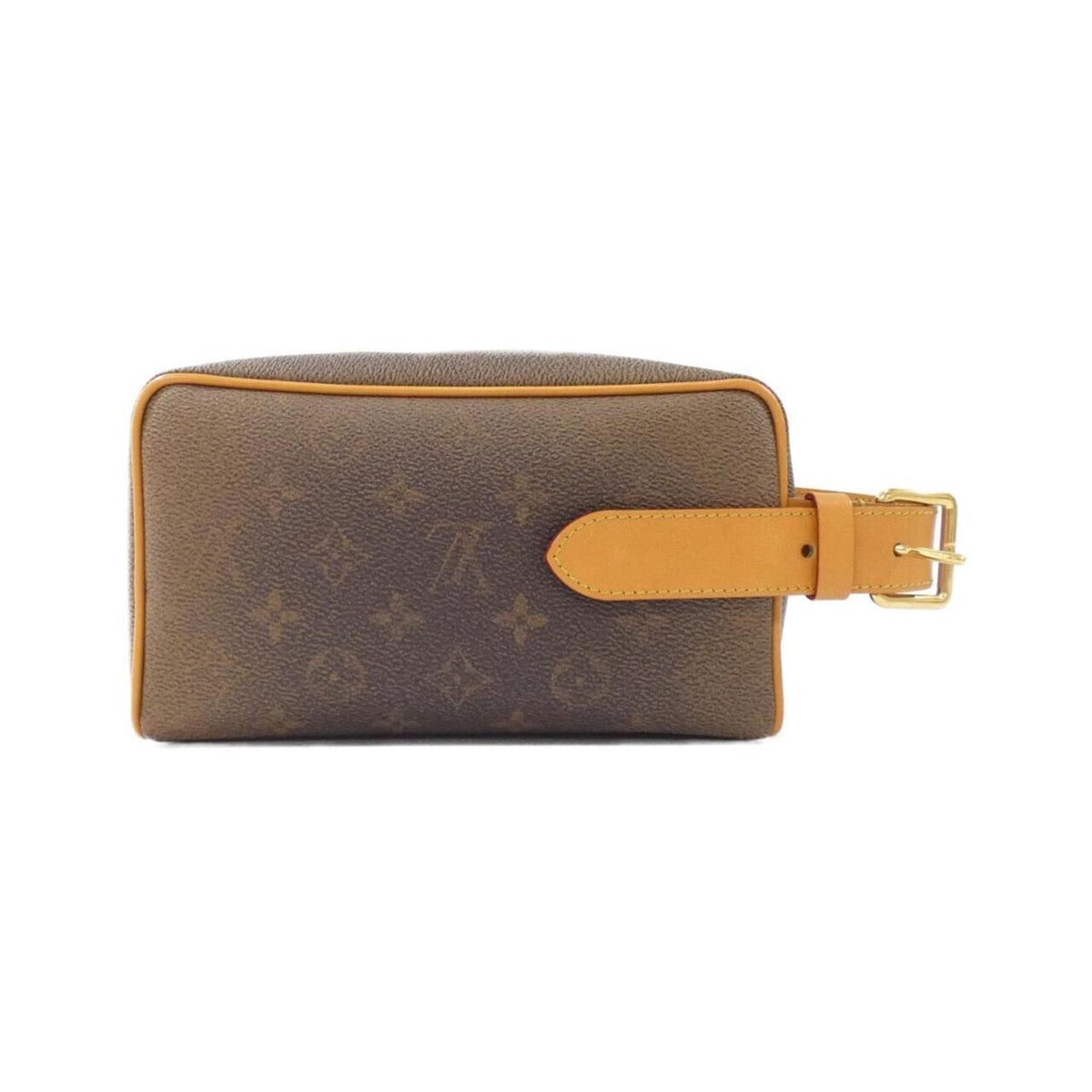 Louis Vuitton Marron Coated Canvas Pouch (Pre-Owned)