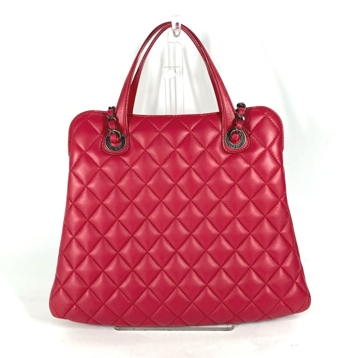 Chanel Pink Leather Tote Bag (Pre-Owned)