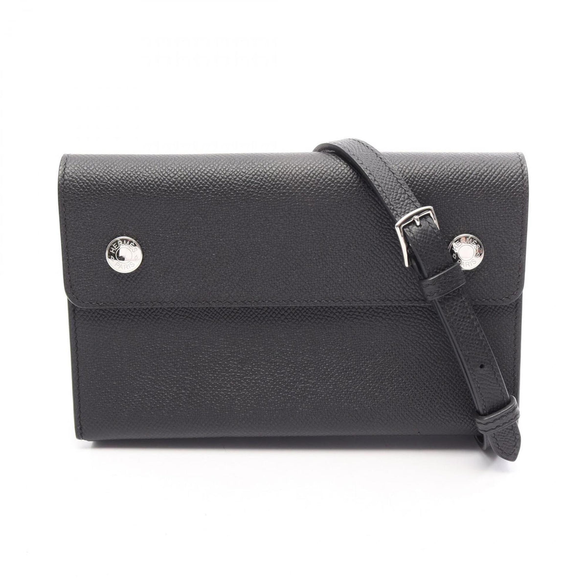 Hermes Black Epsom Leather Handbag Shoulder Bag (Pre-Owned)