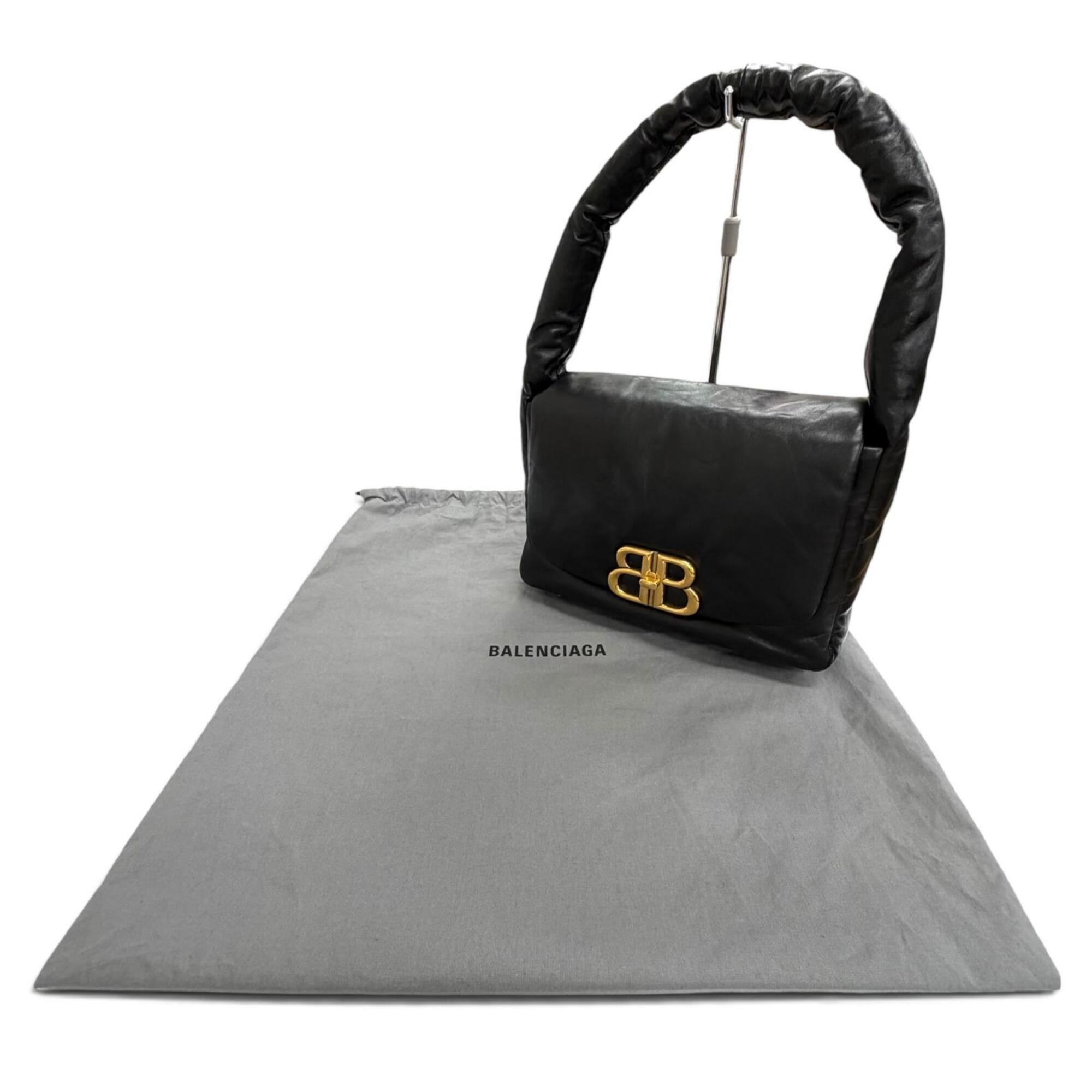 Balenciaga Black Leather Shoulder Bag (Pre-Owned)