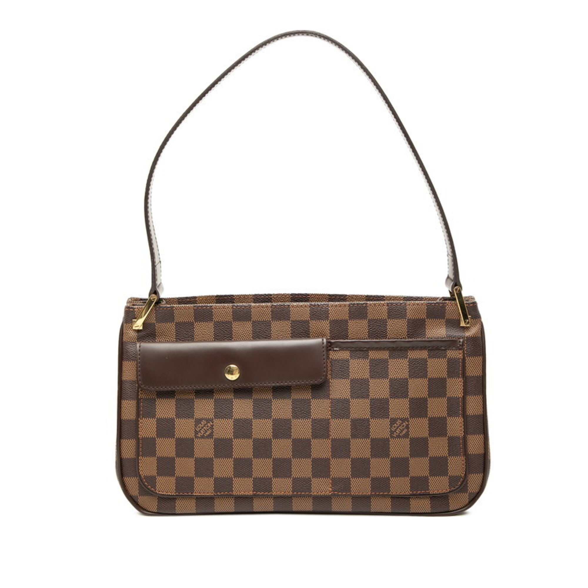 Louis Vuitton Brown Damier Canvas Pvc Leather Shoulder Bag (Pre-Owned)