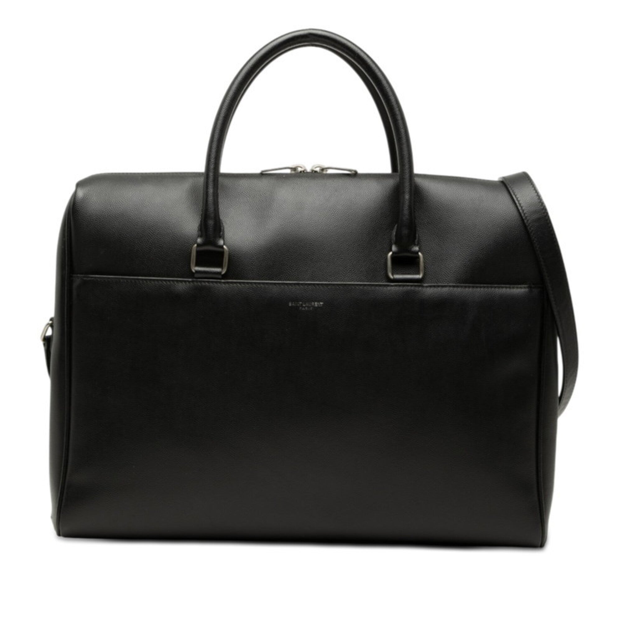 Saint Laurent Black Leather Handbag Shoulder Bag (Pre-Owned)