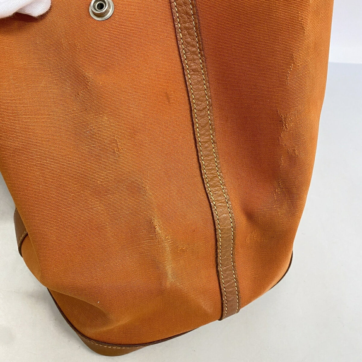 Hermes Orange Toile Officier Tote Bag (Pre-Owned)