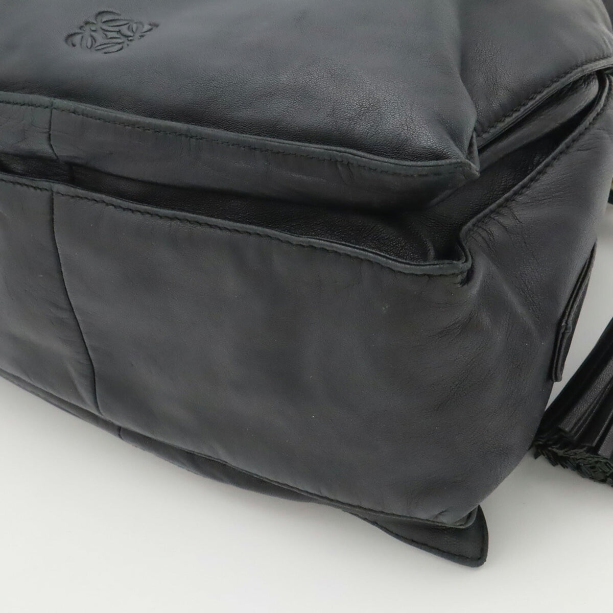 Loewe Black Leather Pochette Shoulder Bag (Pre-Owned)
