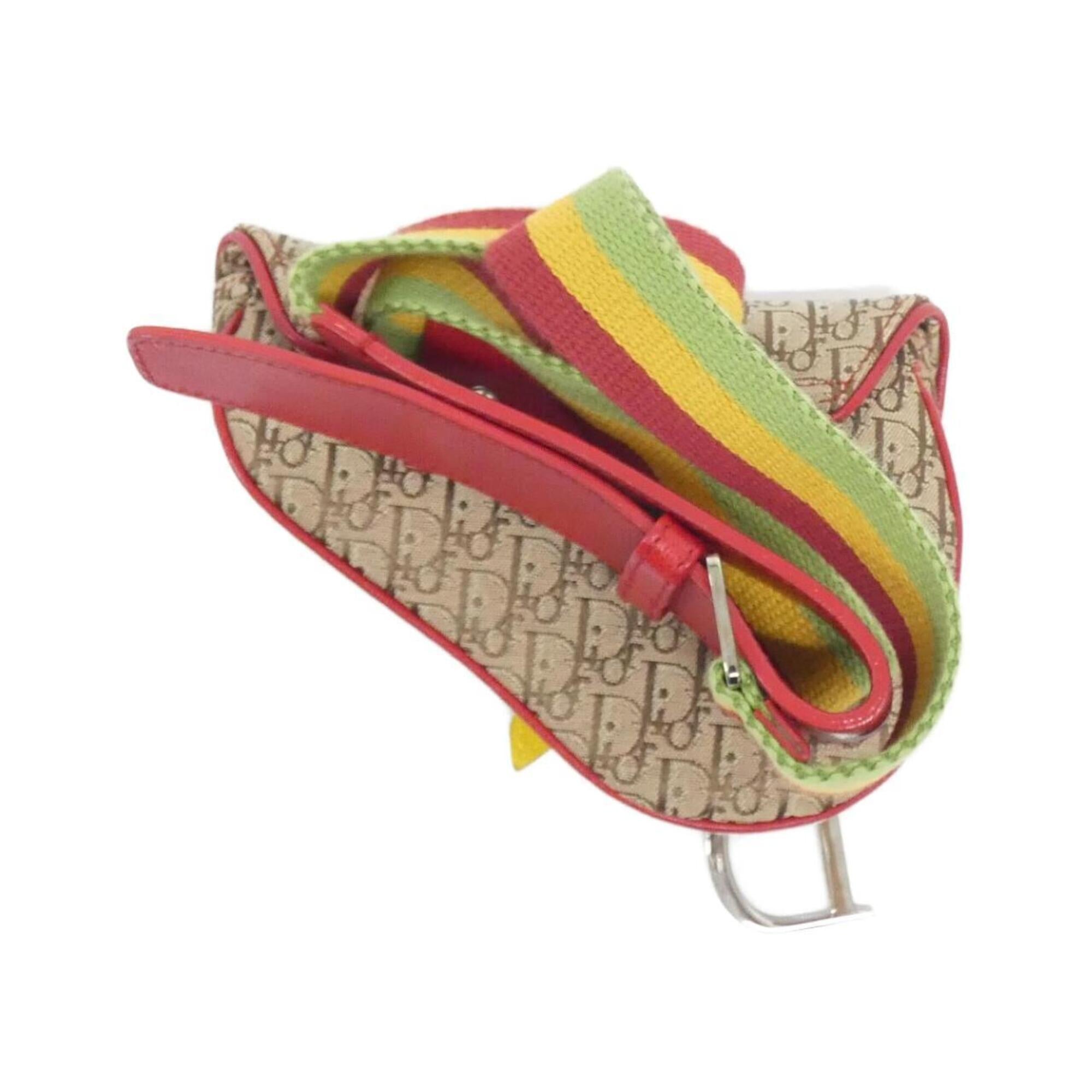 Christian Dior Beige Multi-Color Canvas Fanny Pack (Pre-Owned)