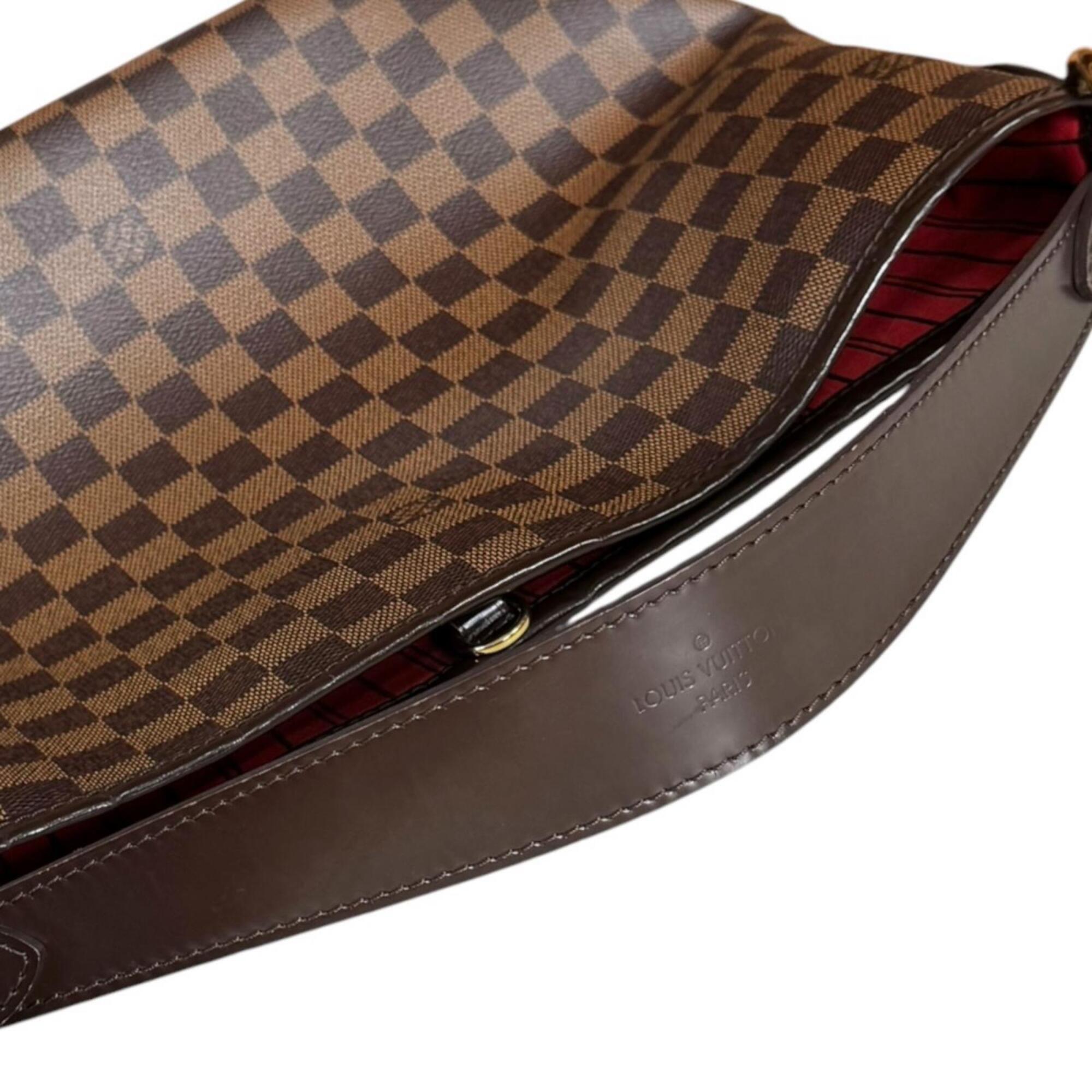 Louis Vuitton Damier Brown Damier Canvas Damier Canvas Shoulder Bag (Pre-Owned)