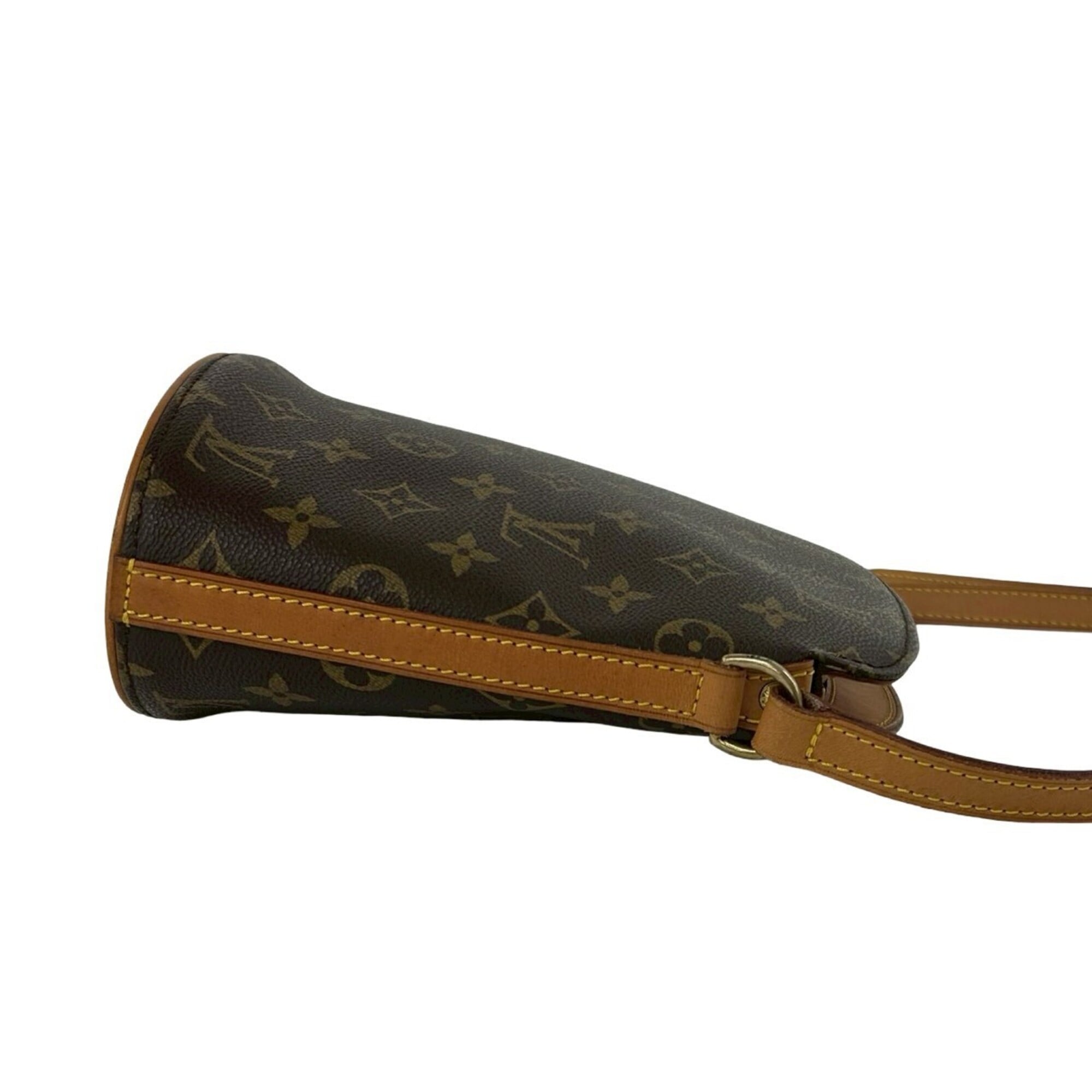 Louis Vuitton Brown Pvc Leather Pochette Shoulder Bag (Pre-Owned)