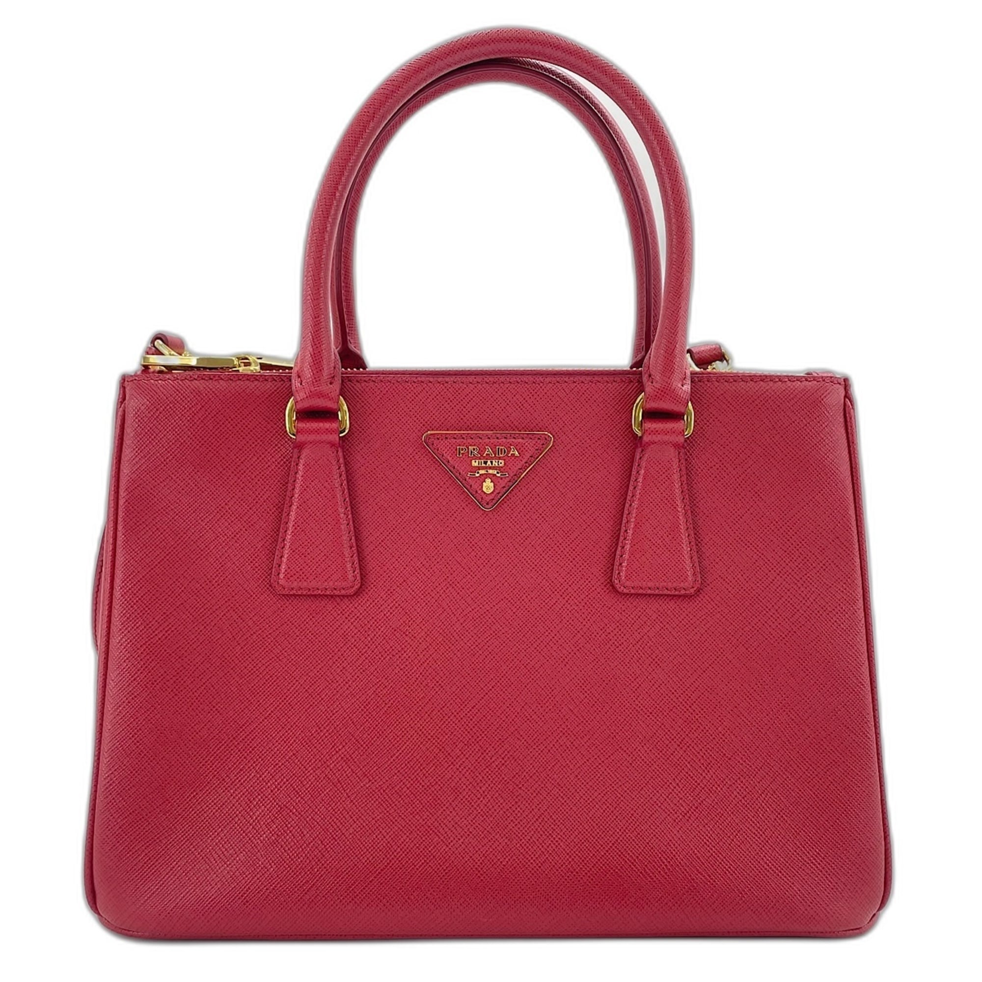 Prada Red Color Handbag Shoulder Bag (Pre-Owned)