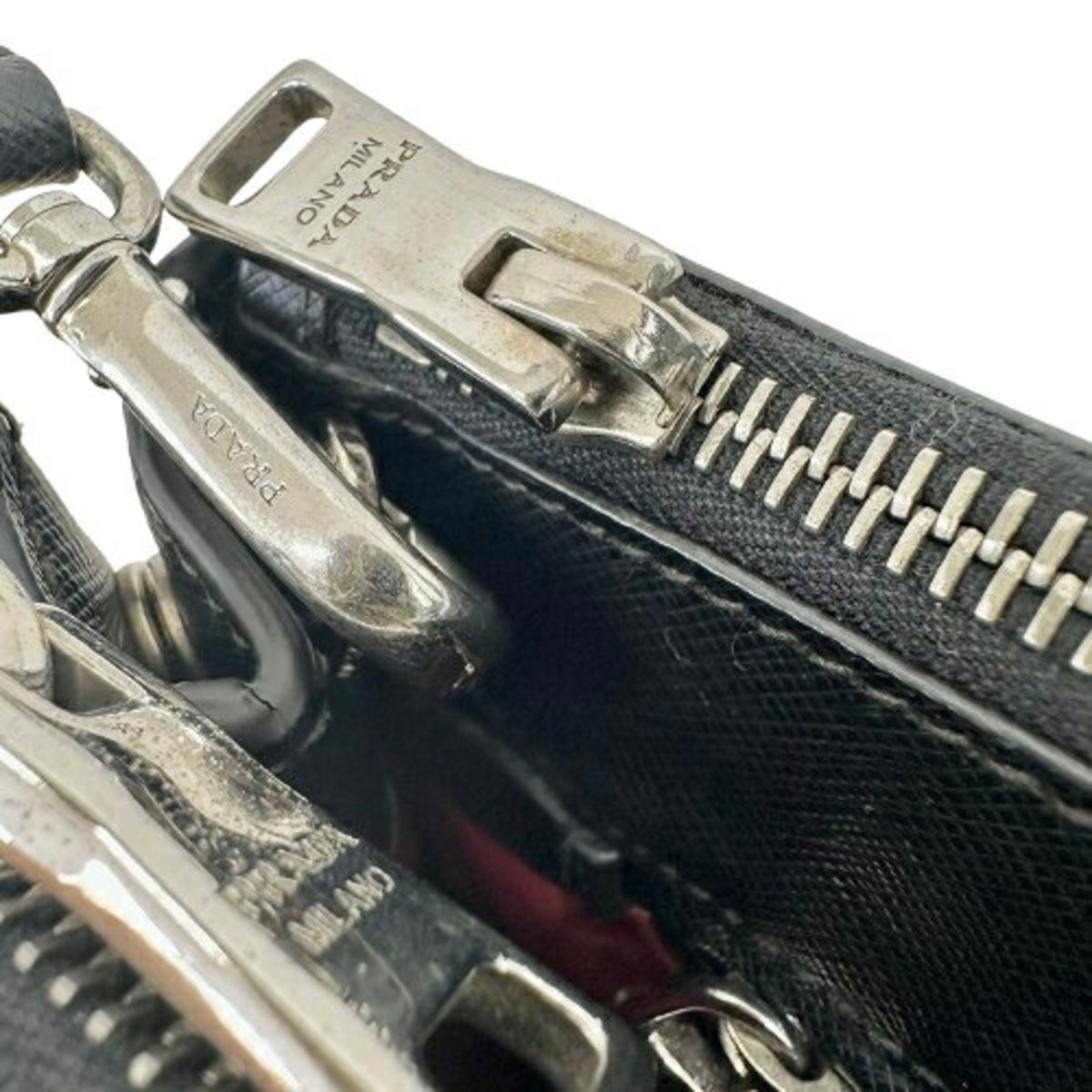 Prada Black Leather Handbag Shoulder Bag (Pre-Owned)