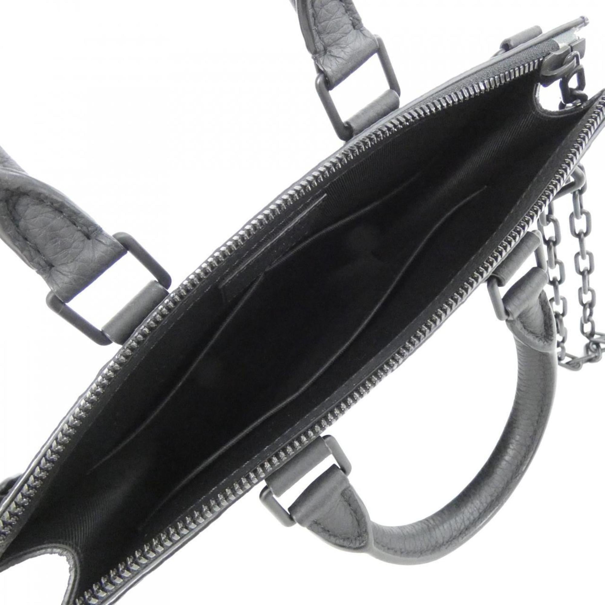 Louis Vuitton Taurillon Black Leather Handbag (Pre-Owned)