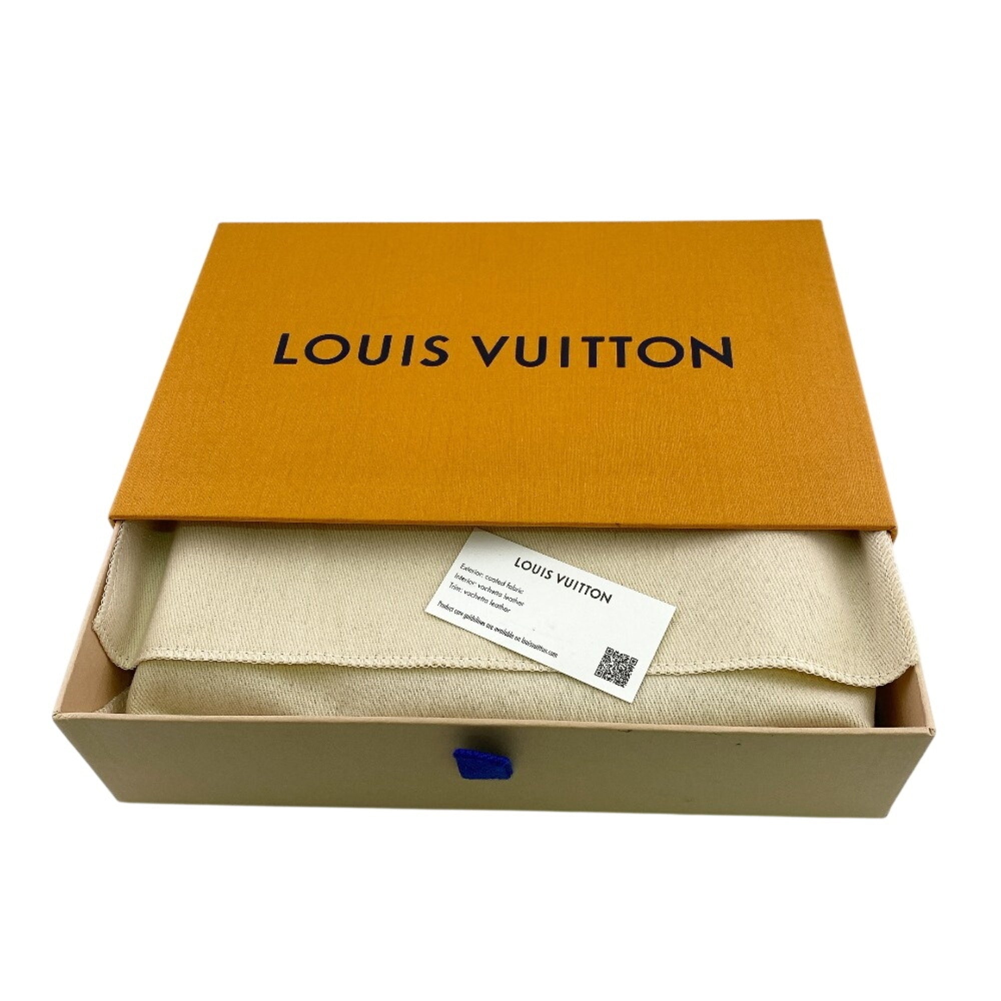 Louis Vuitton Brown Monogram Canvas Leather Long Wallet (Bi-Fold) (Pre-Owned)