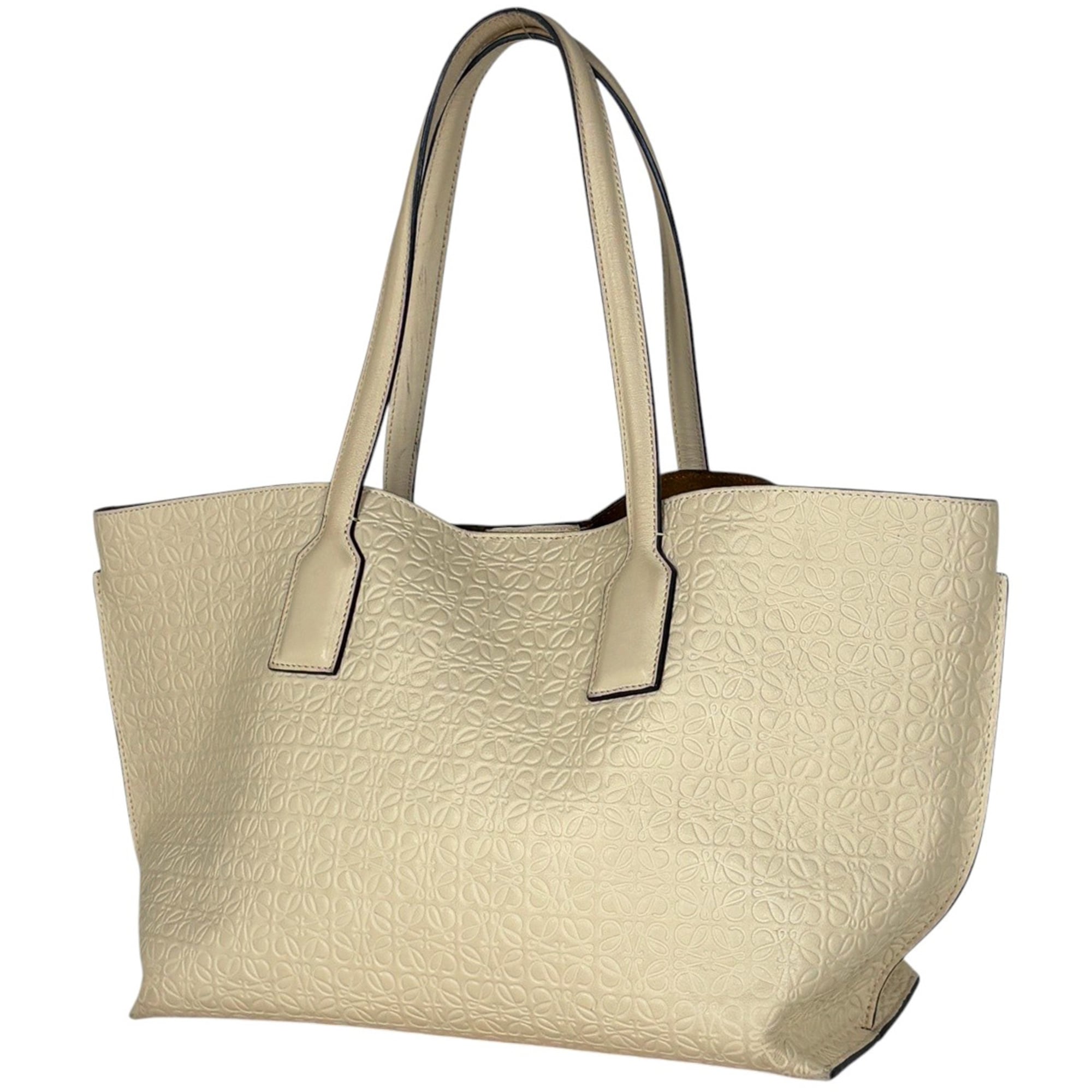 Loewe Ivory Leather Tote Bag (Pre-Owned)