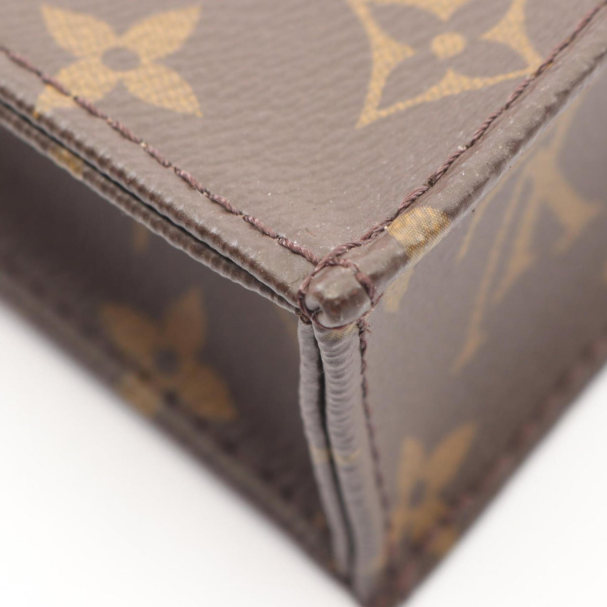 Louis Vuitton Brown Monogram Coated Canvas Leather Handbag (Pre-Owned)