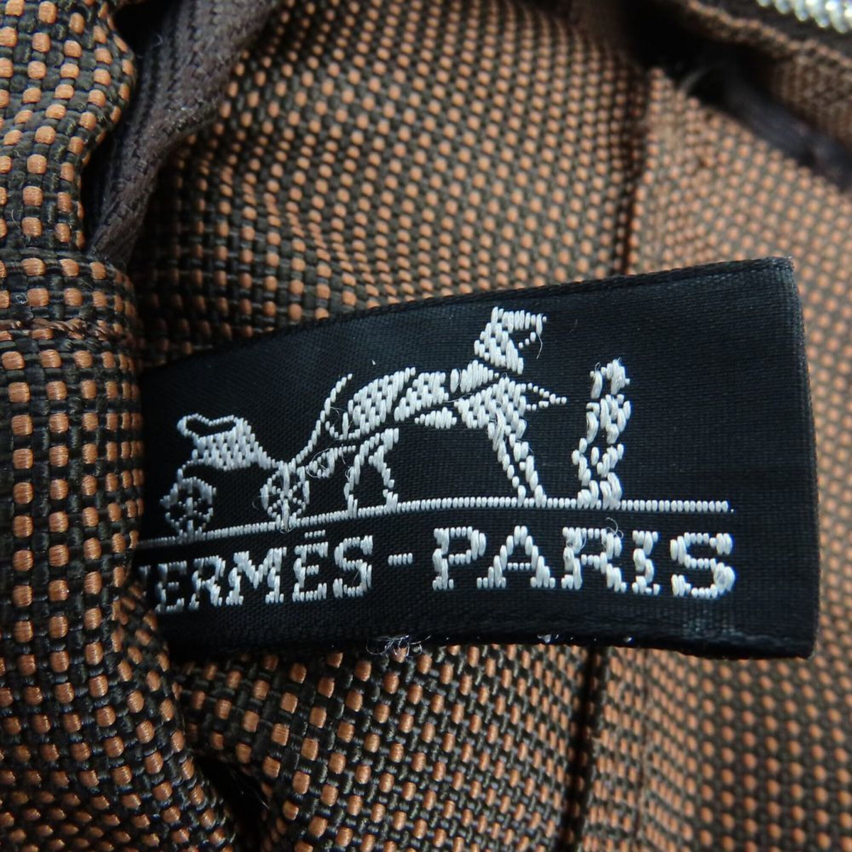 Hermes Brown Polyester Tote Bag (Pre-Owned)
