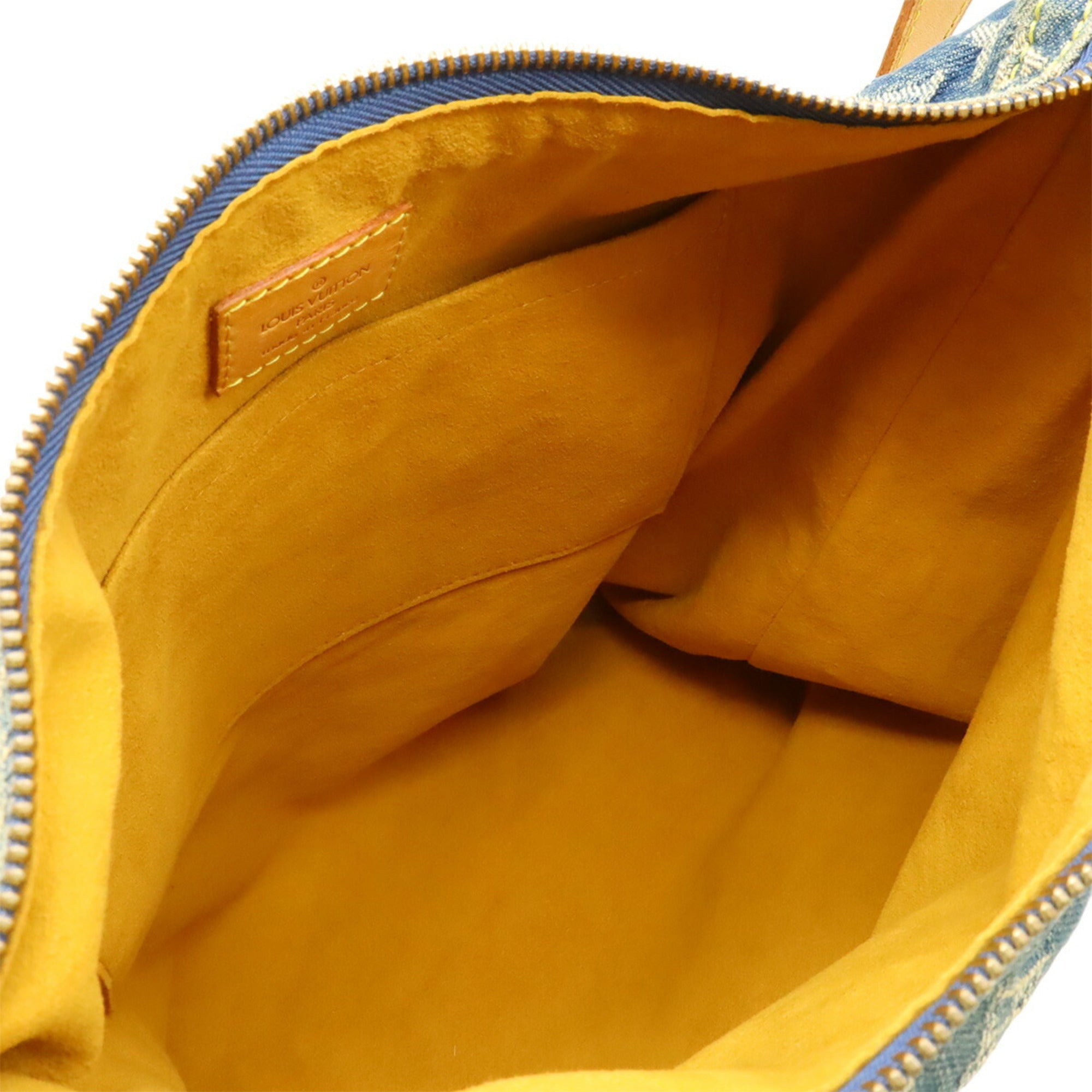 Louis Vuitton Blue Monogram Denim Shoulder Bag (Pre-Owned)