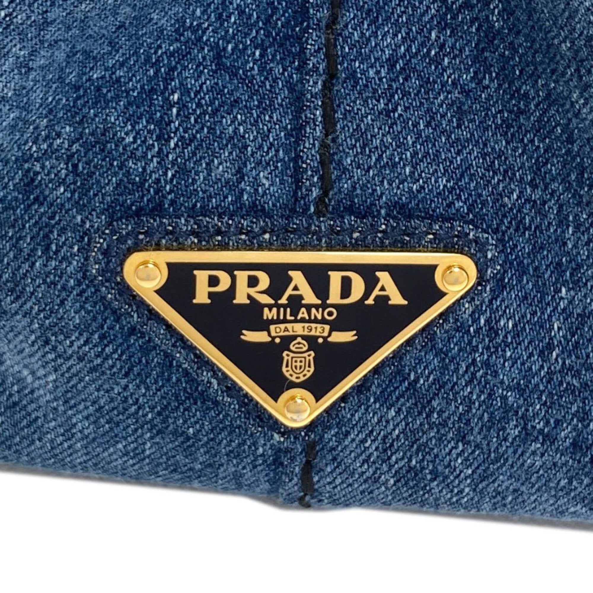 Prada Blue Denim Handbag (Pre-Owned)