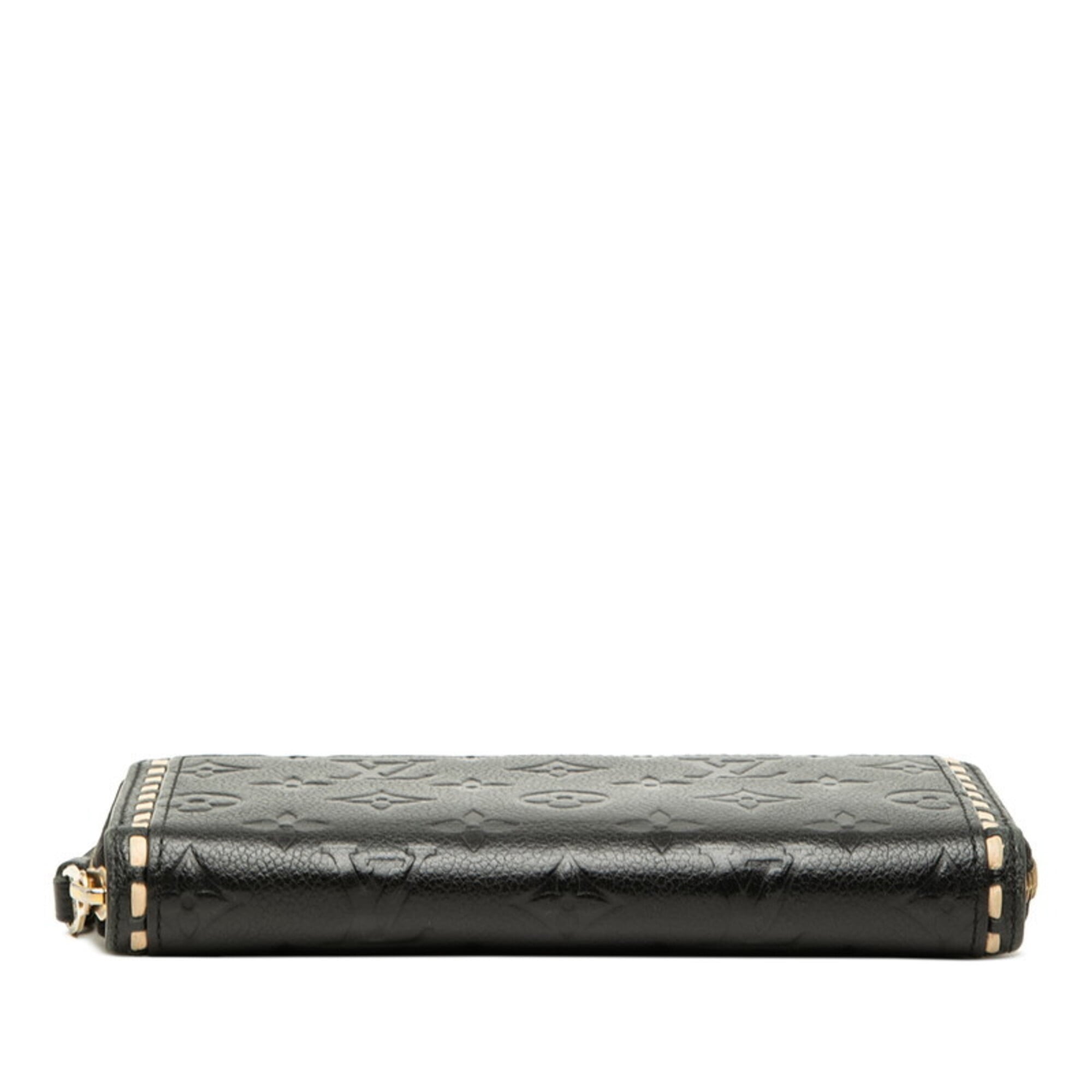 Louis Vuitton Beige Black Monogram Noir Leather Coin Purse/Coin Case (Pre-Owned)