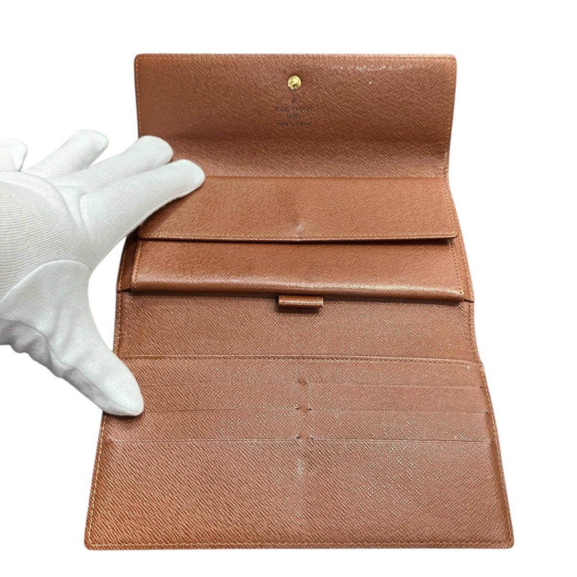 Louis Vuitton Brown Galle Monogram Monogram Long Wallet (Bi-Fold) (Pre-Owned)